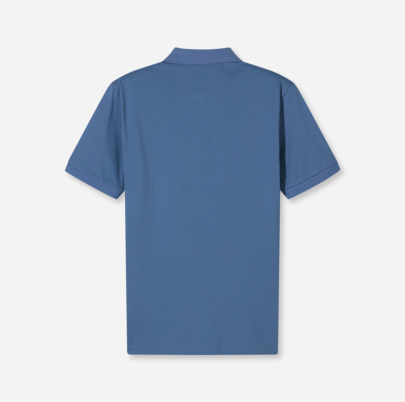 Poloshirt Herren Rauchblau – OLYMP Casual Wirk, Detailansicht