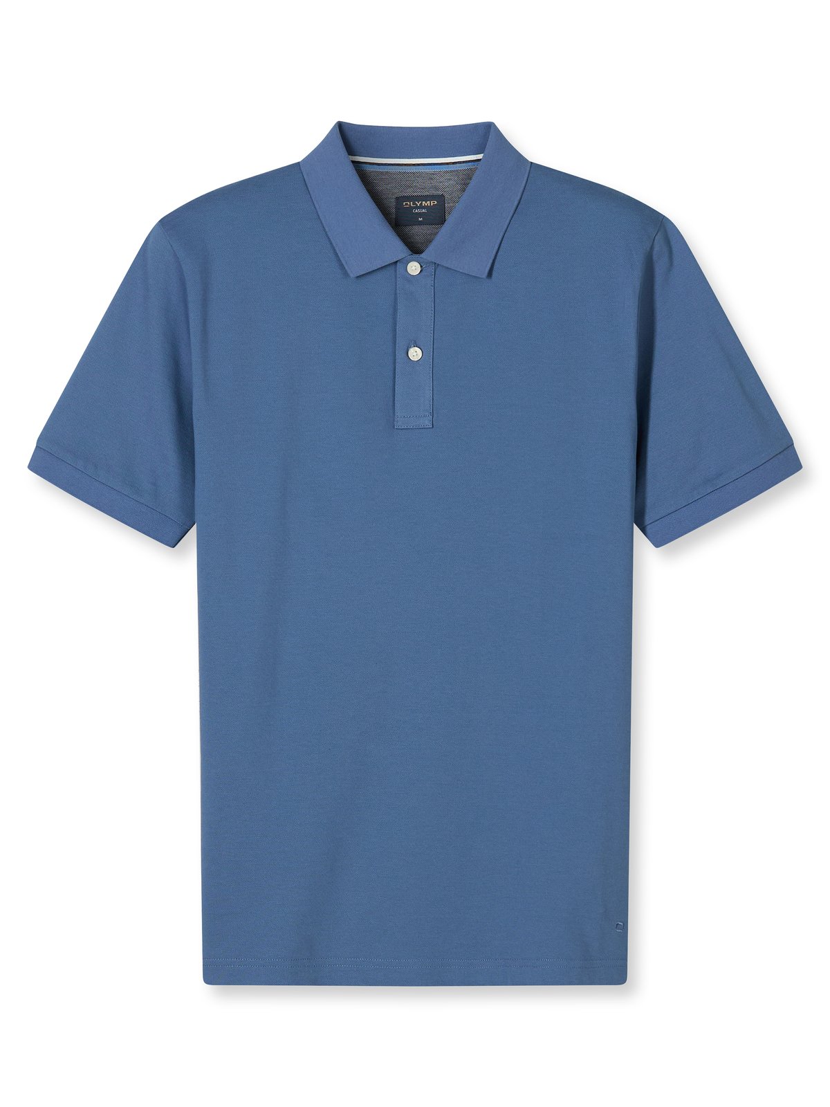 Poloshirt Herren Rauchblau – OLYMP Casual Wirk, Detailansicht
