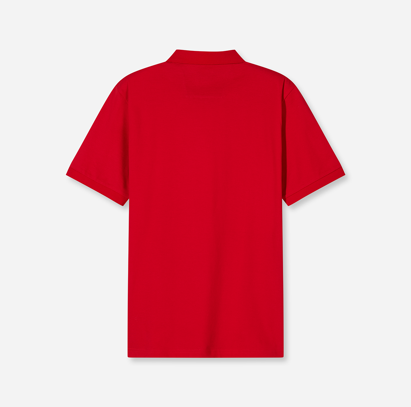 Poloshirt Herren Rot – OLYMP Casual Wirk, Detailansicht
