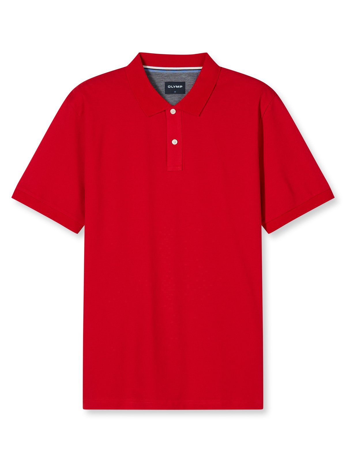 Poloshirt Herren Rot – OLYMP Casual Wirk, Detailansicht