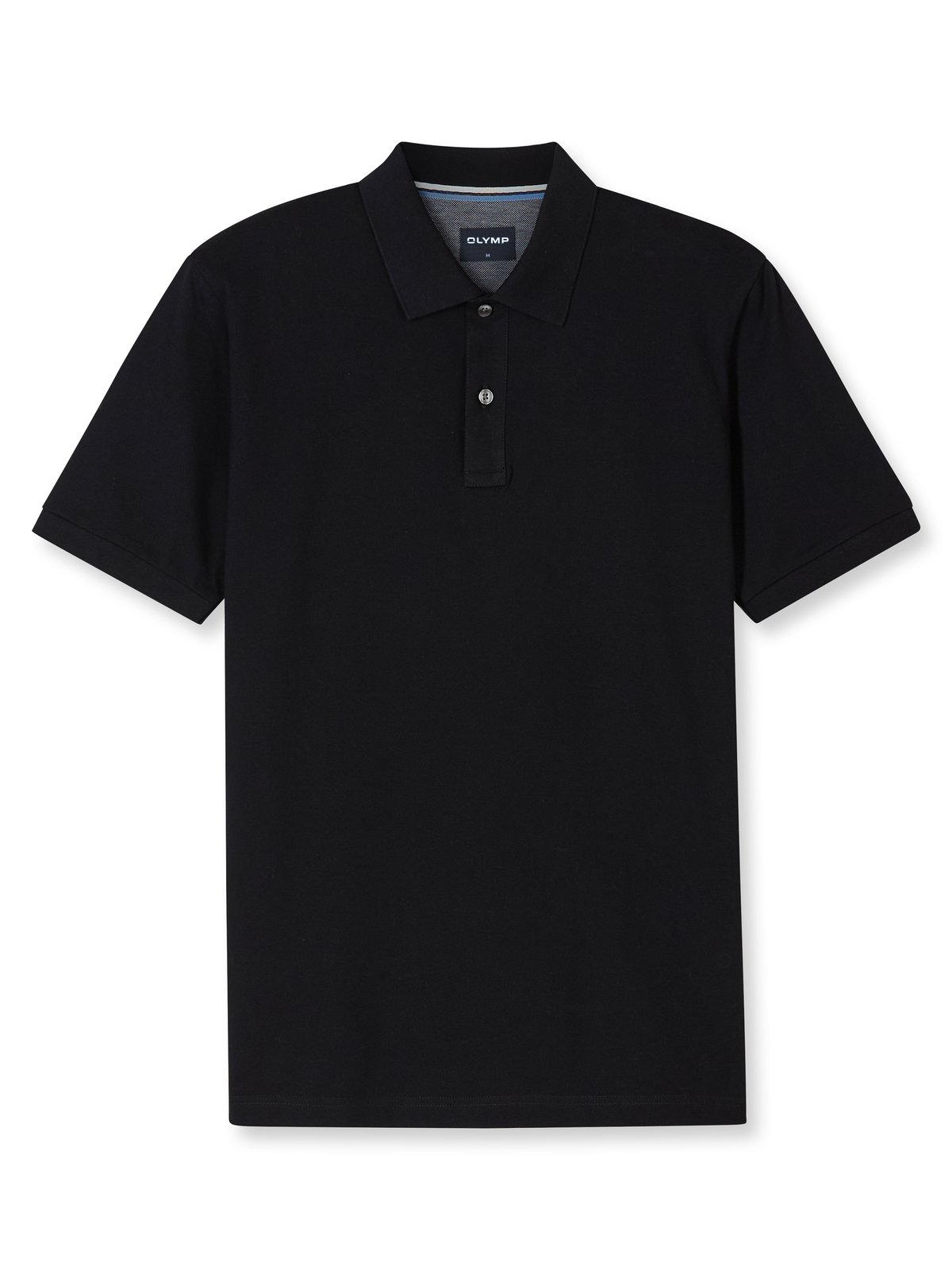 Poloshirt Herren Schwarz – OLYMP Casual Wirk, Detailansicht