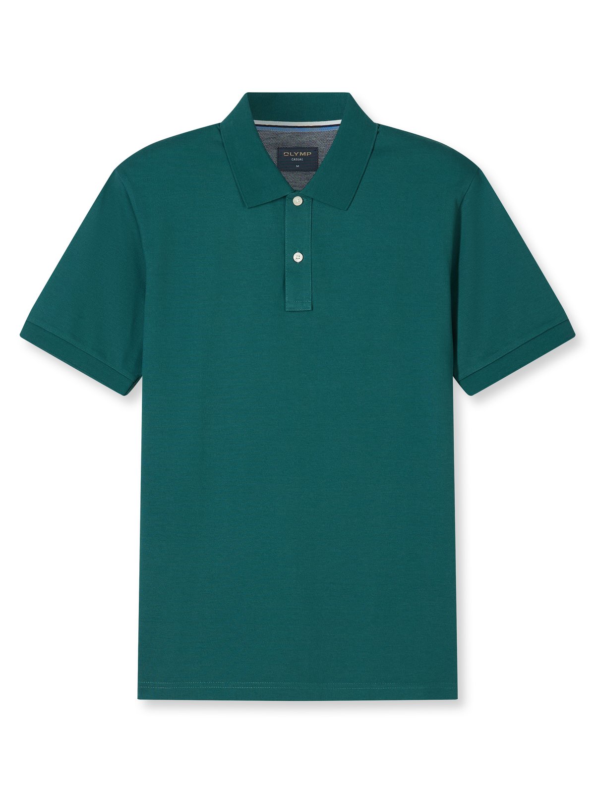Poloshirt Herren Türkis – OLYMP Casual Wirk, Detailansicht