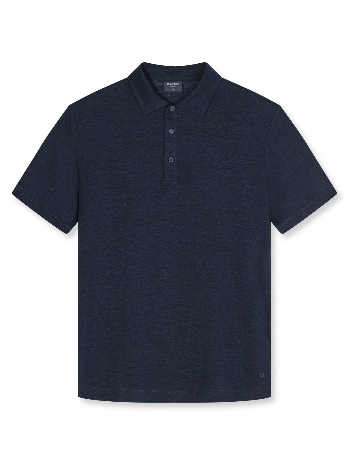 Poloshirt Herren Marine – OLYMP Casual Wirk, Detailansicht