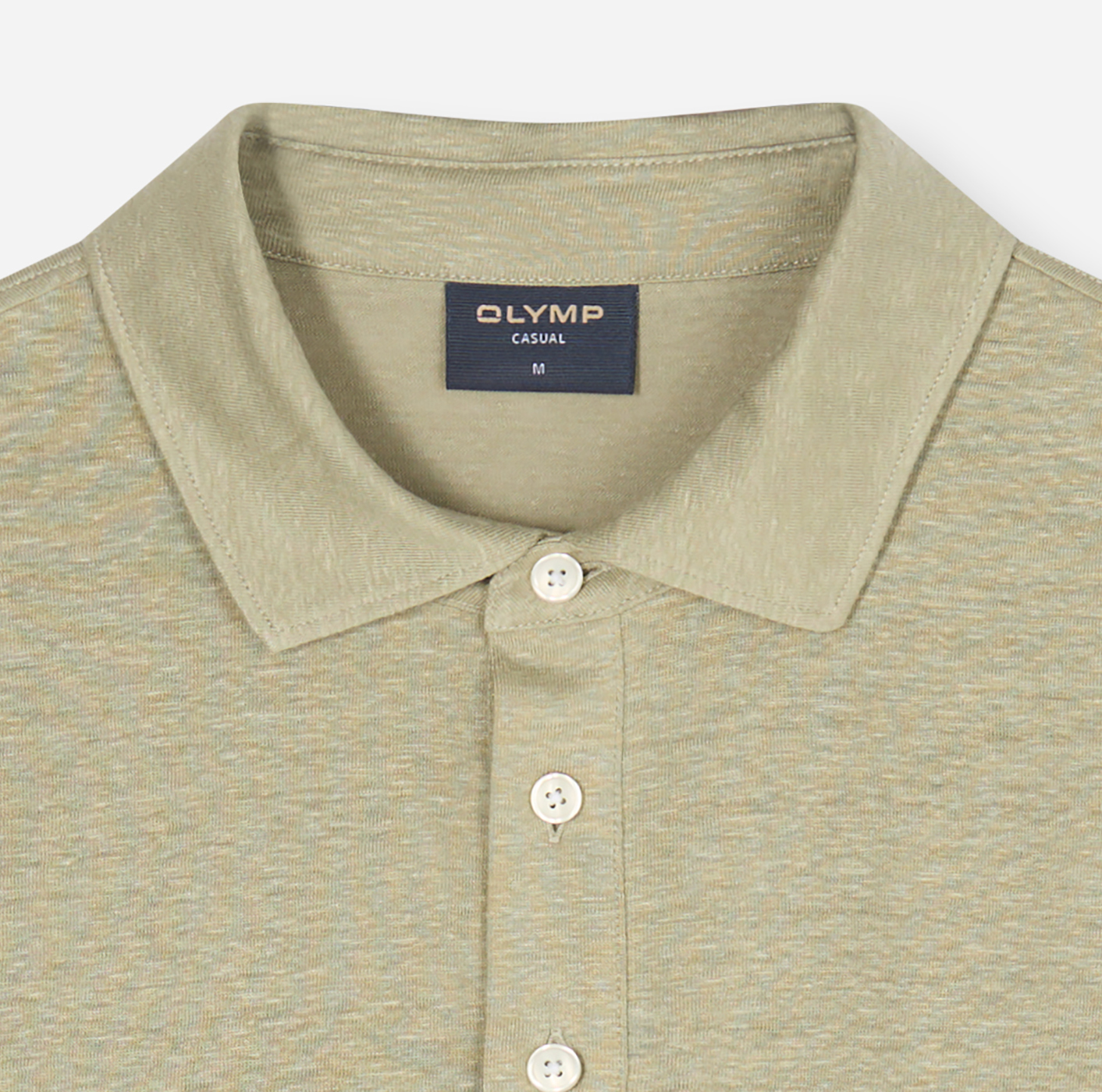 Poloshirt Herren Mint – OLYMP Casual Wirk, Detailansicht