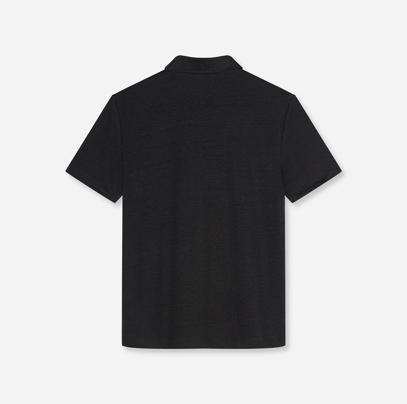 Poloshirt Herren Schwarz – OLYMP Casual Wirk, Detailansicht