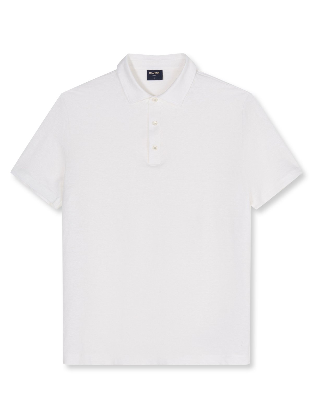Poloshirt Herren Weiß – OLYMP Casual Wirk, Detailansicht