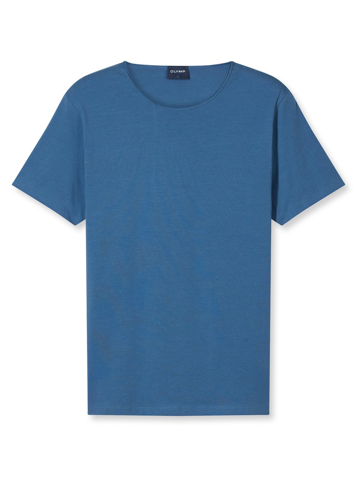 T-Shirt Herren Rauchblau – OLYMP Casual Wirk, Detailansicht