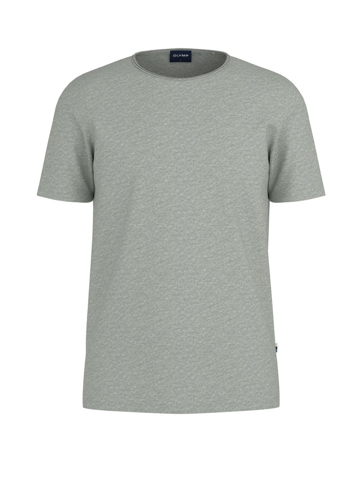 T-Shirt Herren Silbergrau – OLYMP Casual Wirk, Detailansicht
