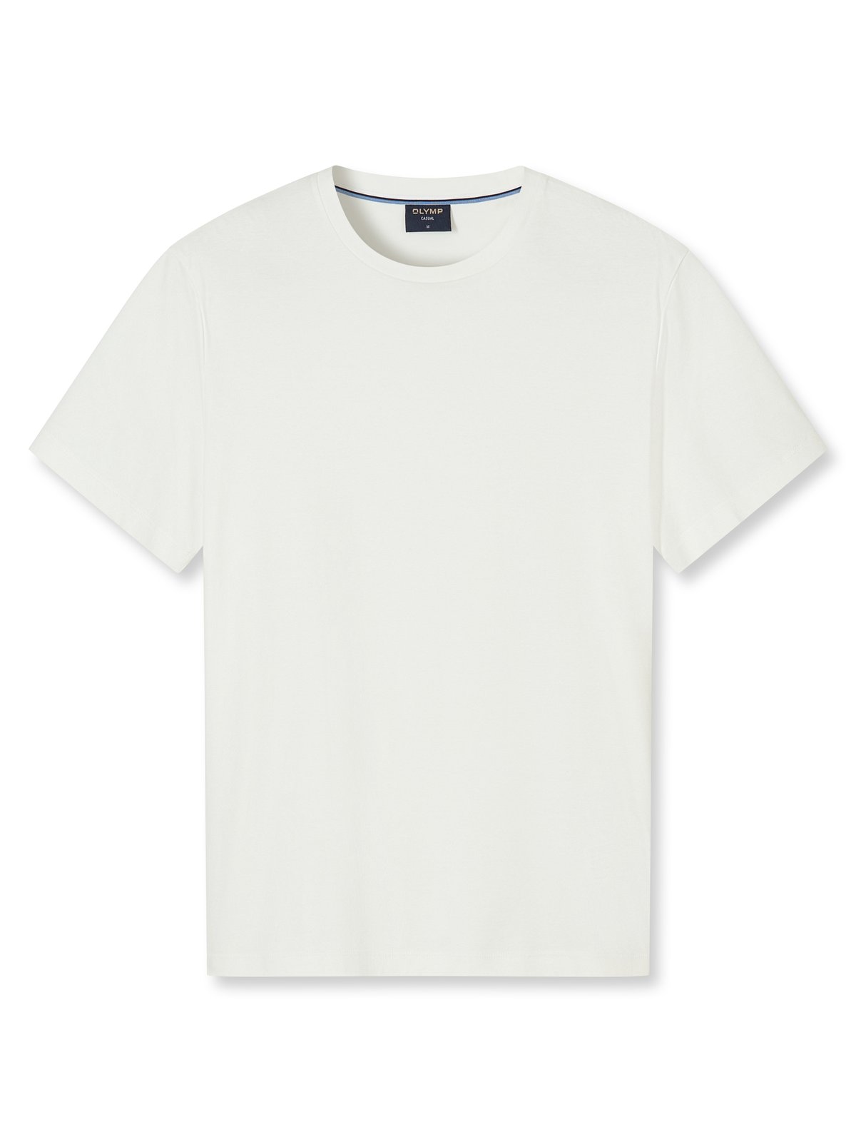 T-Shirt Herren Off white – OLYMP Casual Wirk, Detailansicht