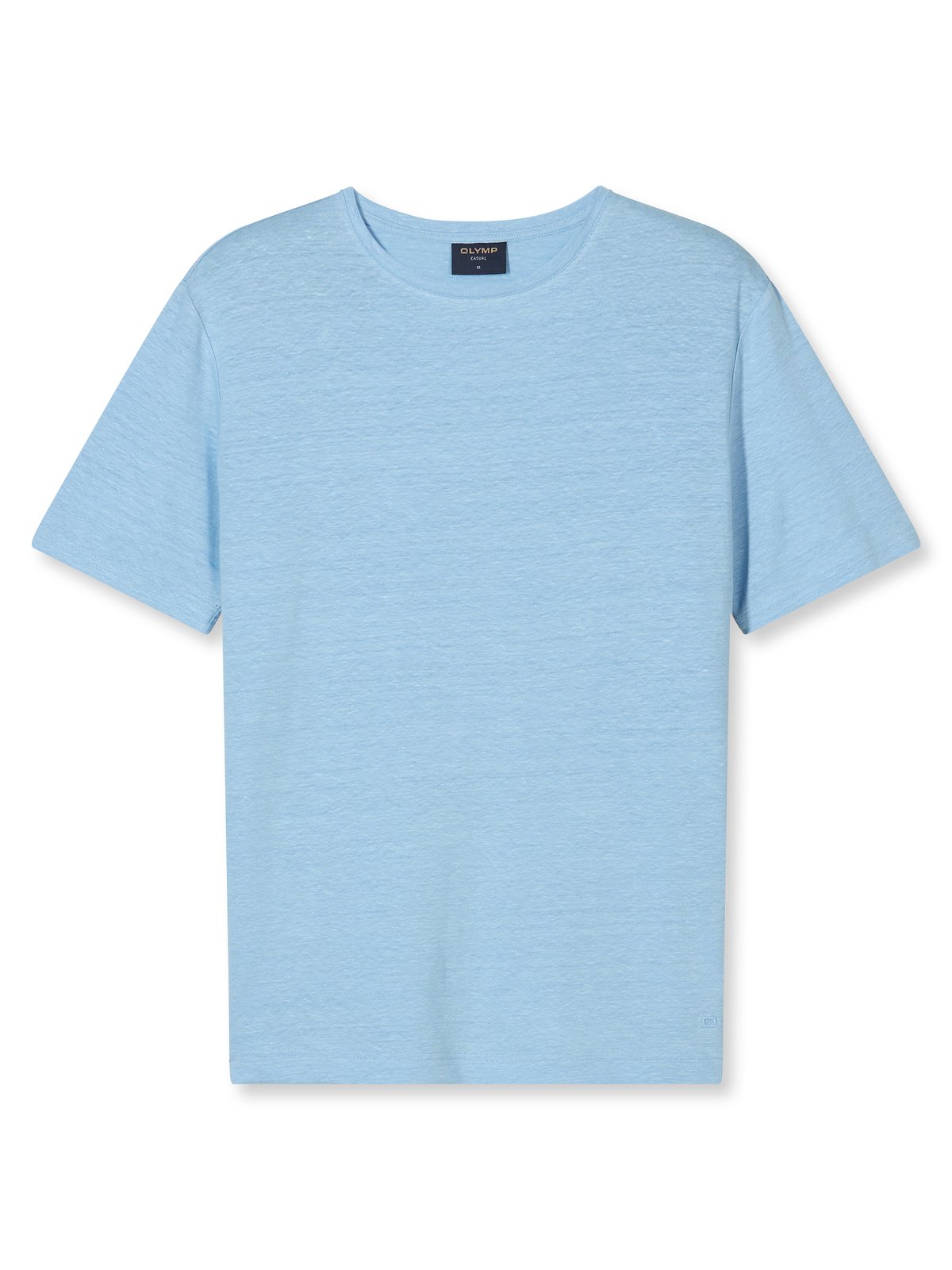 T-Shirt Herren Bleu – OLYMP Casual Wirk Modern Fit, Detailansicht