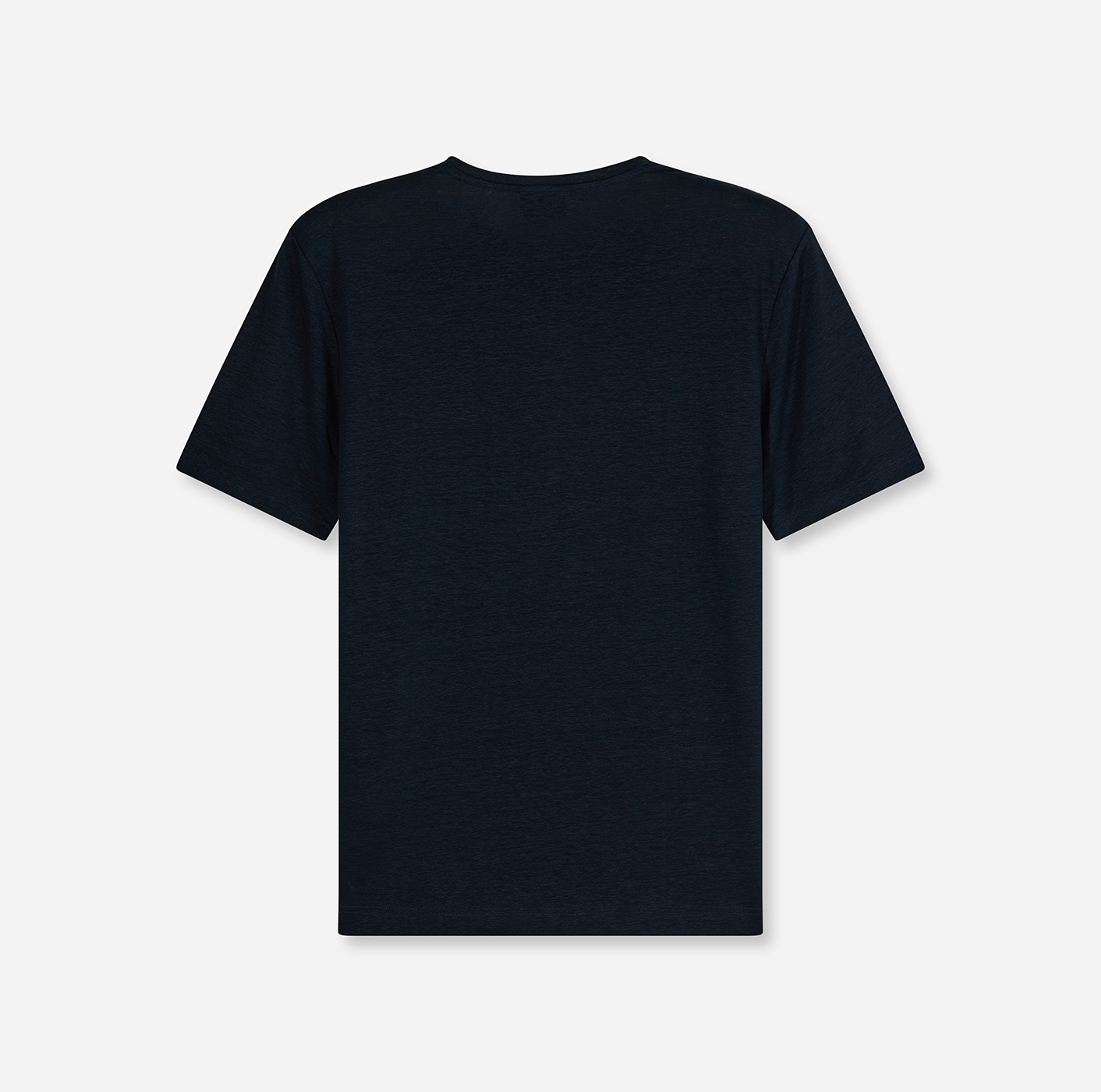 T-Shirt Herren Marine – OLYMP Casual Wirk Modern Fit, Detailansicht