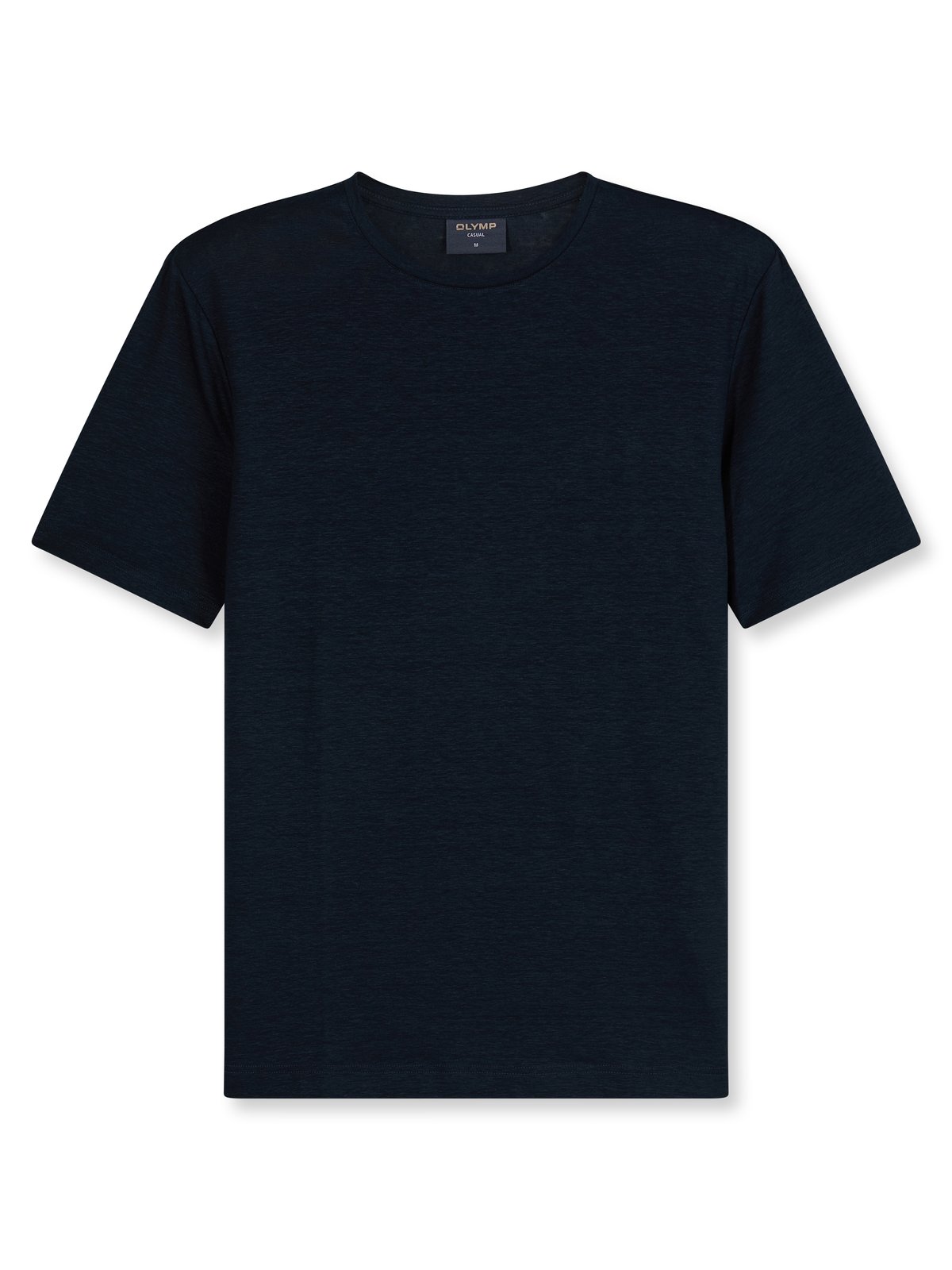 T-Shirt Herren Marine – OLYMP Casual Wirk Modern Fit, Detailansicht