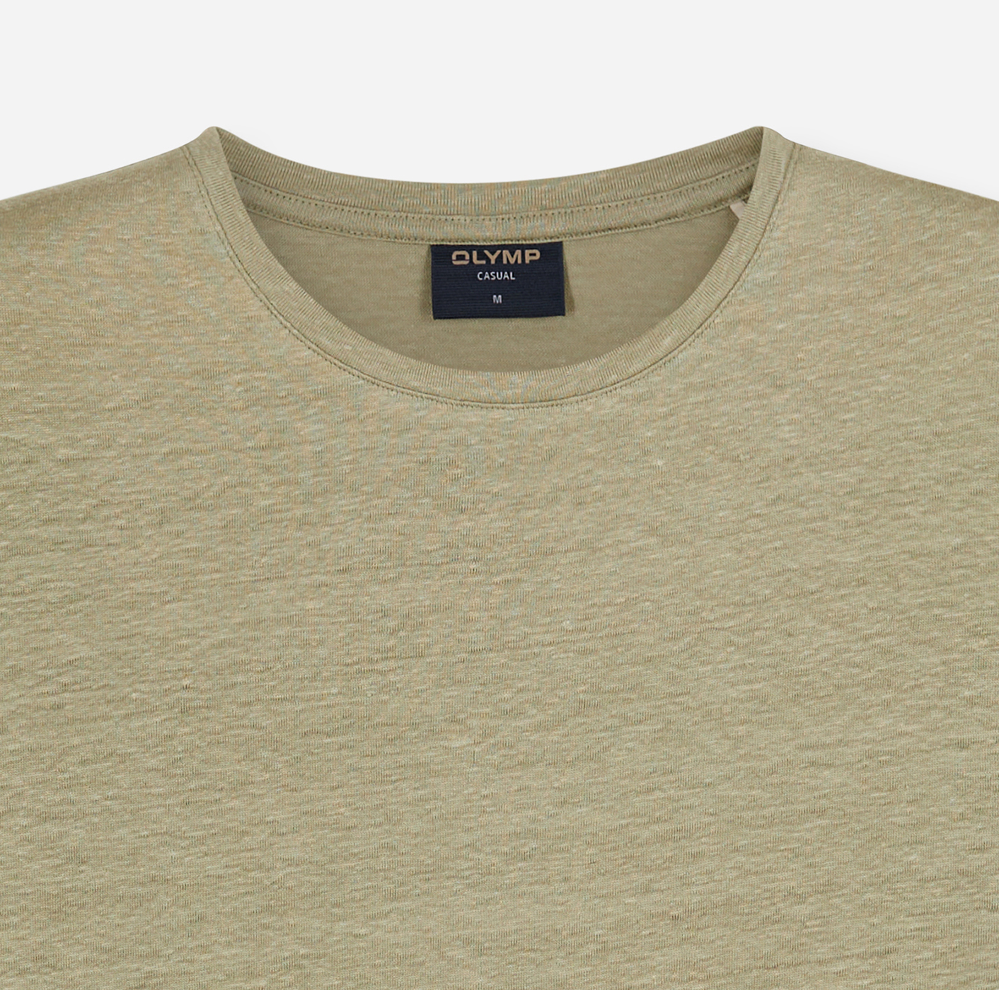 T-Shirt Herren Mint – OLYMP Casual Wirk Modern Fit, Detailansicht