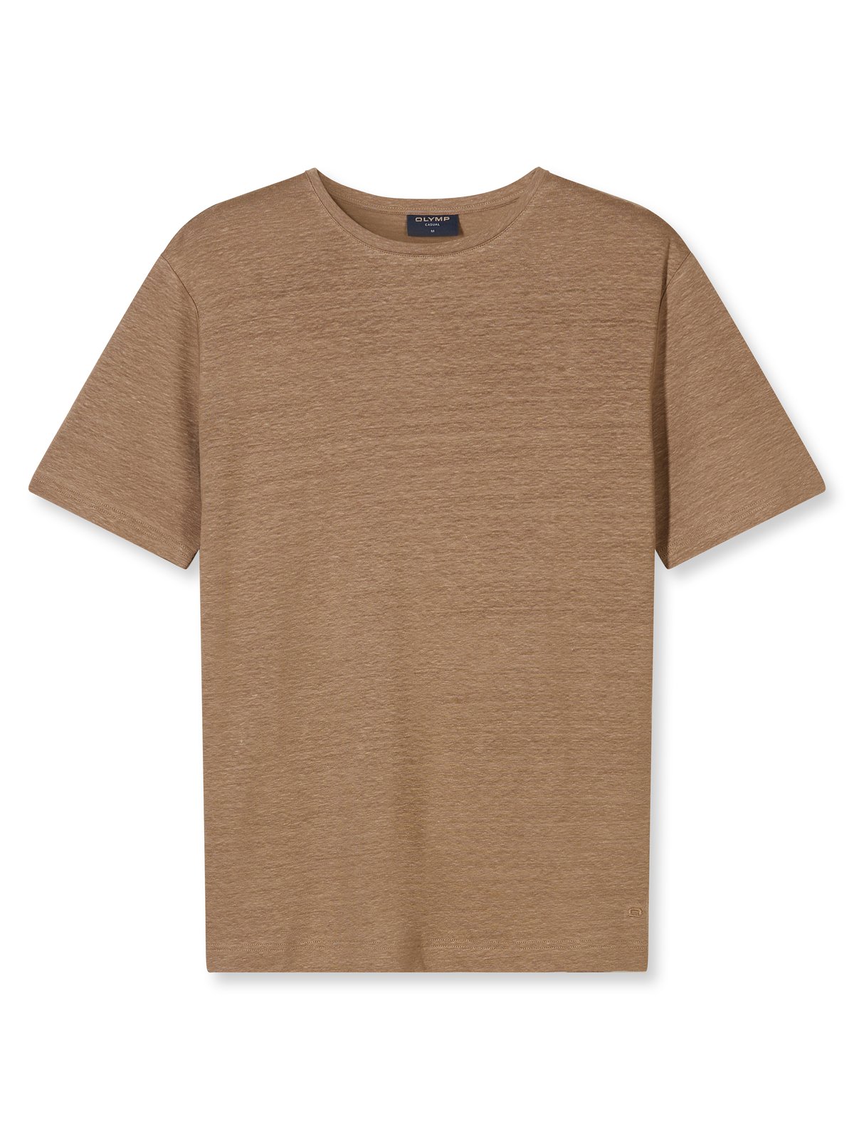 T-Shirt Herren Natur – OLYMP Casual Wirk Modern Fit, Detailansicht