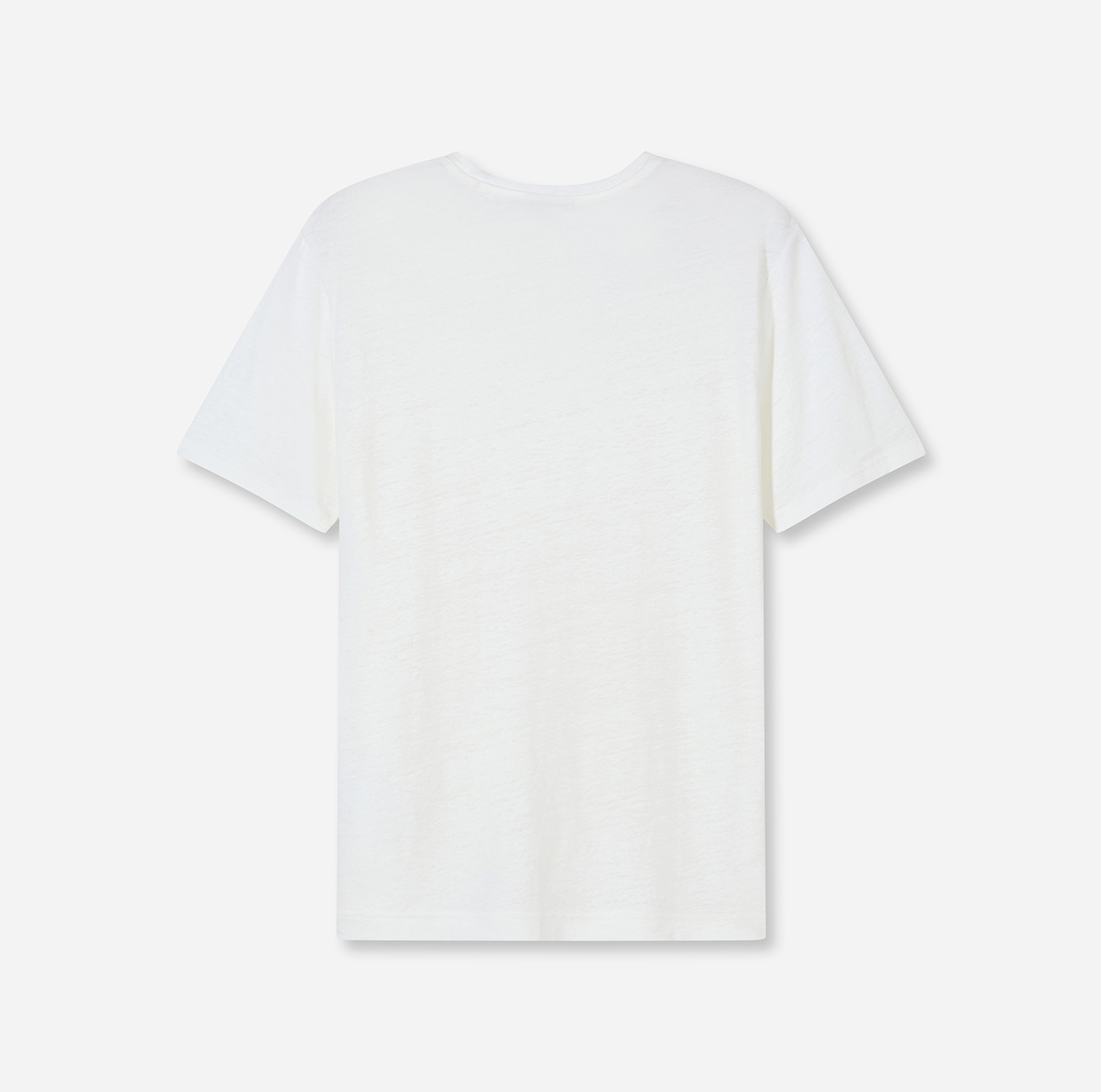 T-Shirt Herren Weiß – OLYMP Casual Wirk Modern Fit, Detailansicht