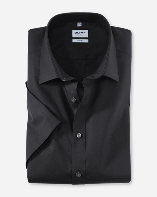 Hemd Herren Schwarz – OLYMP Level Five Body Fit, Detailansicht