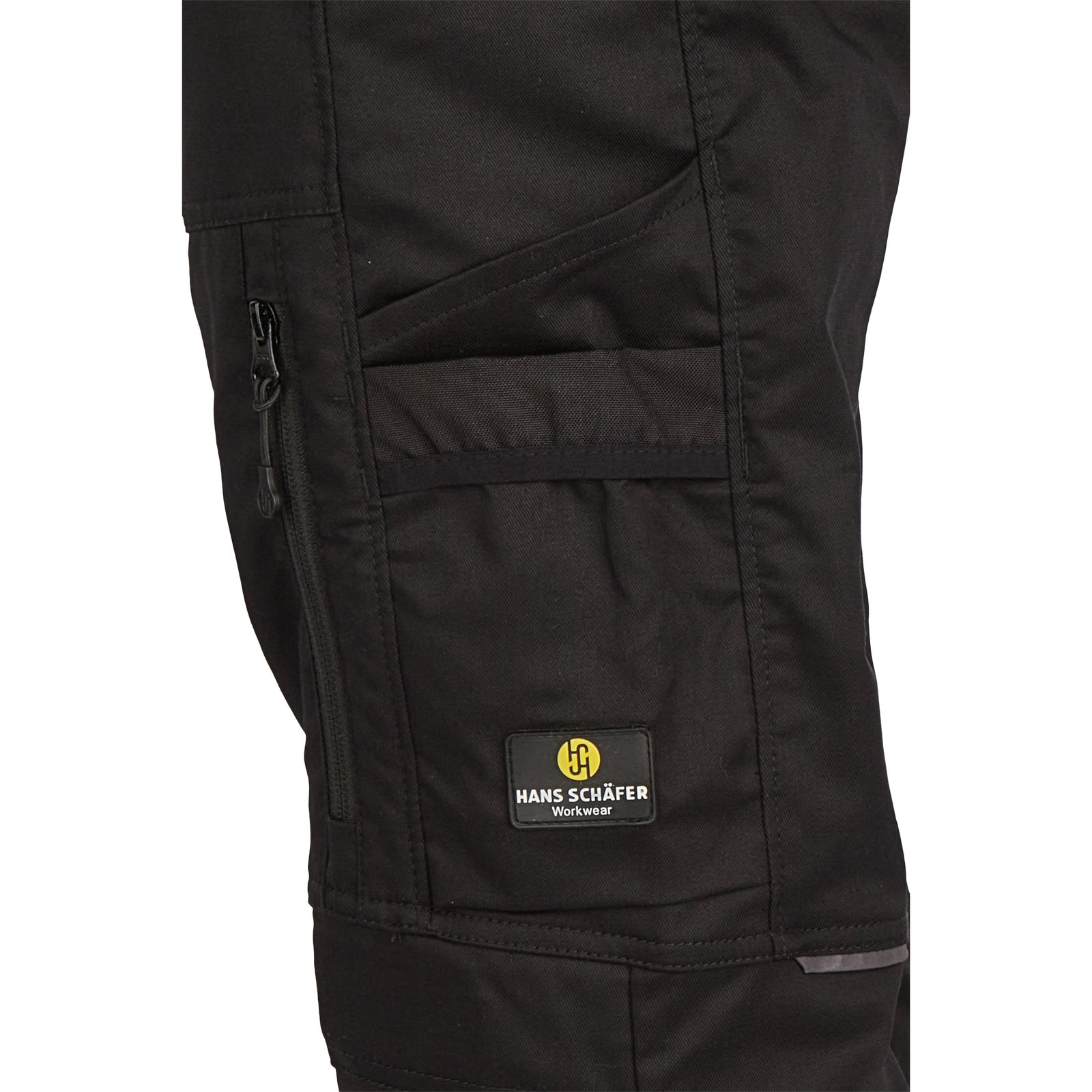 Hose Herren Schwarz – SMART Bundhose Artemis, Detailansicht
