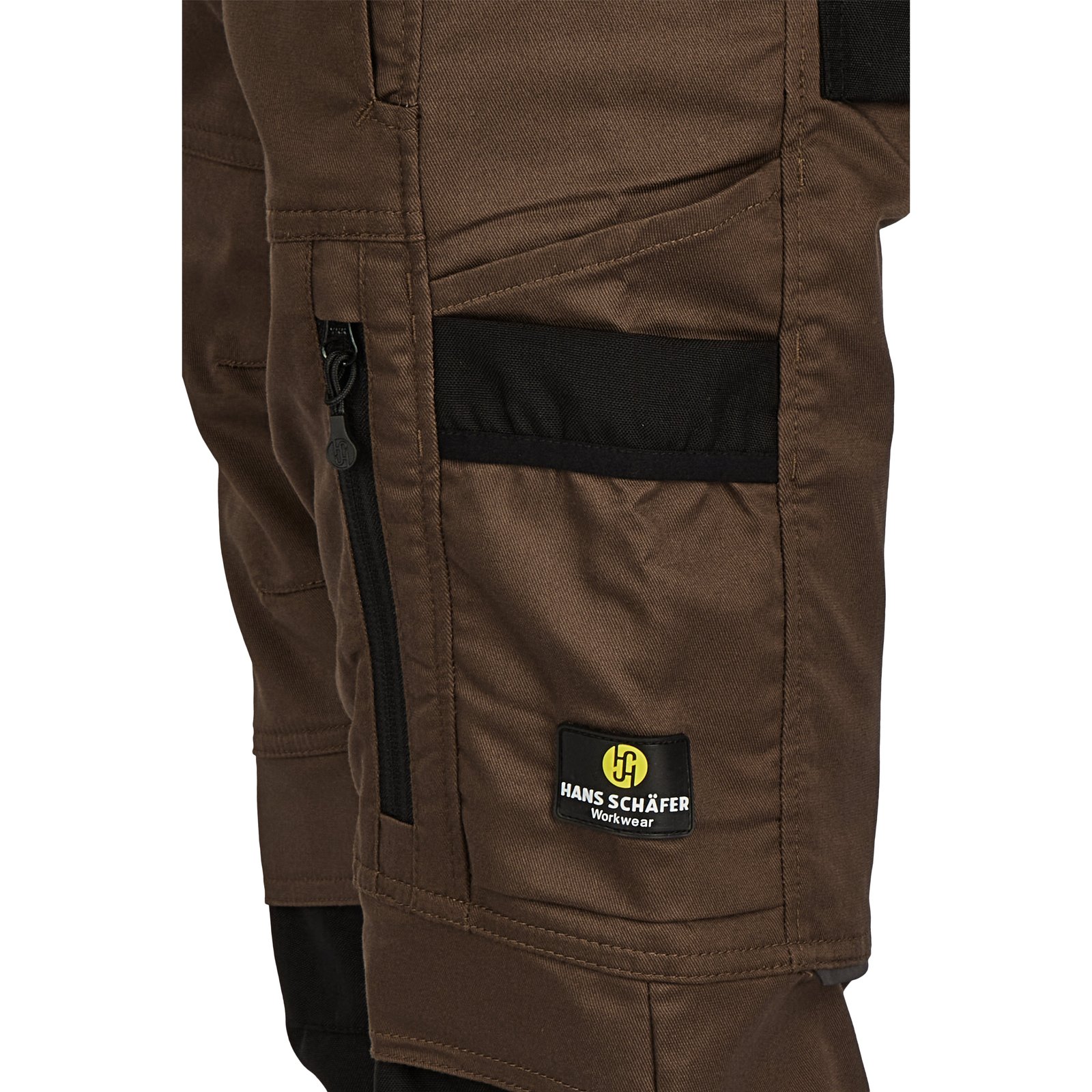 Hose Damen Braun – Damen-SMART Bundhose Amazone, Detailansicht