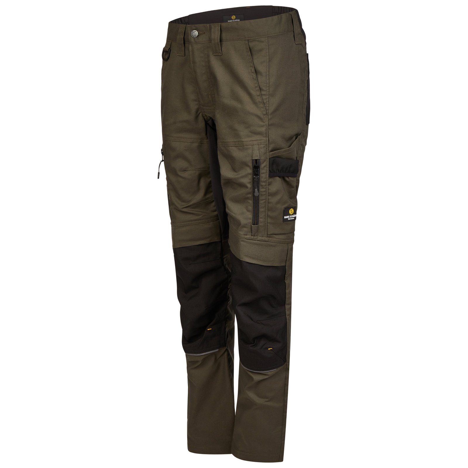Hose Damen Oliv – Damen-SMART Bundhose Amazone, Detailansicht