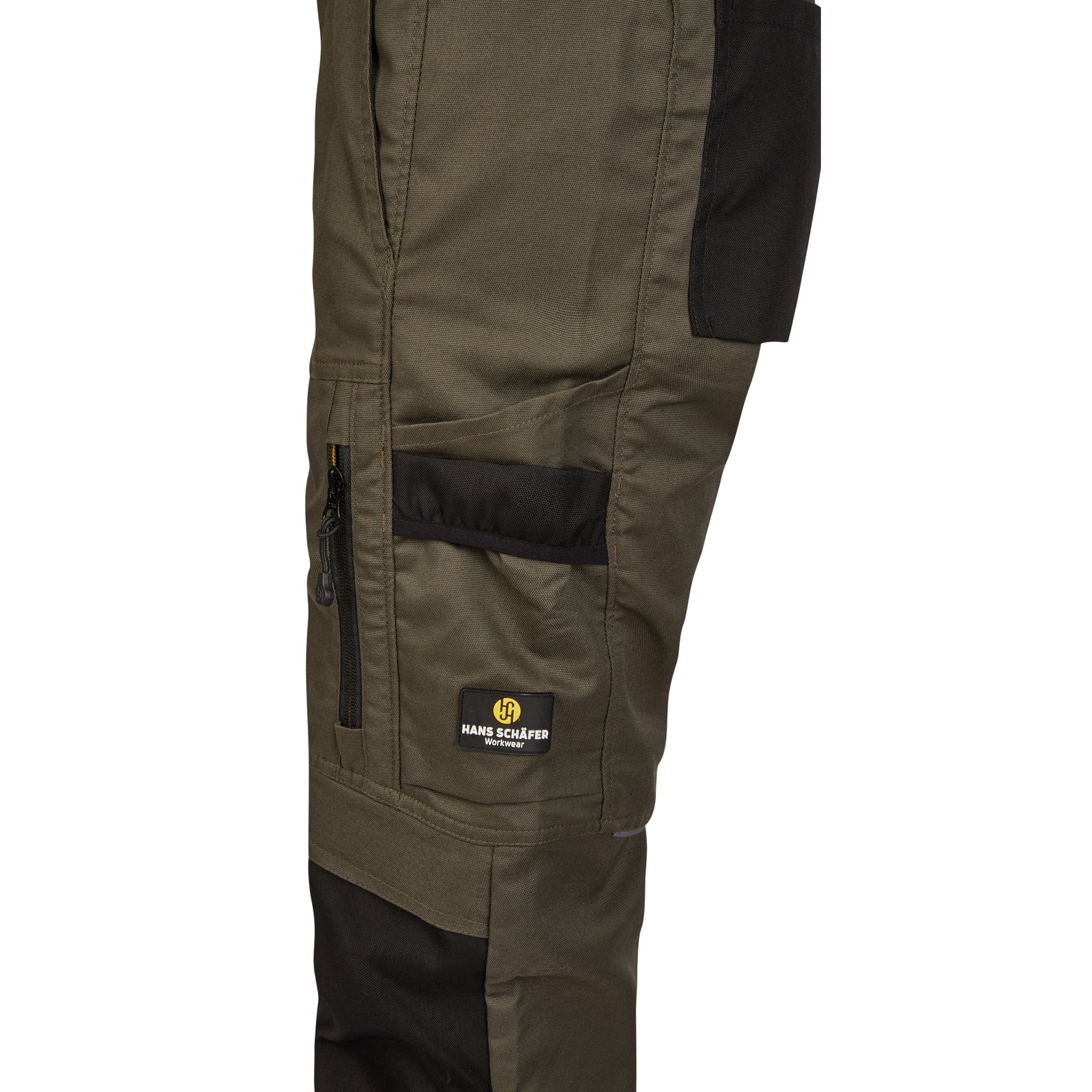 Hose Damen Oliv – Damen-SMART Bundhose Amazone, Detailansicht