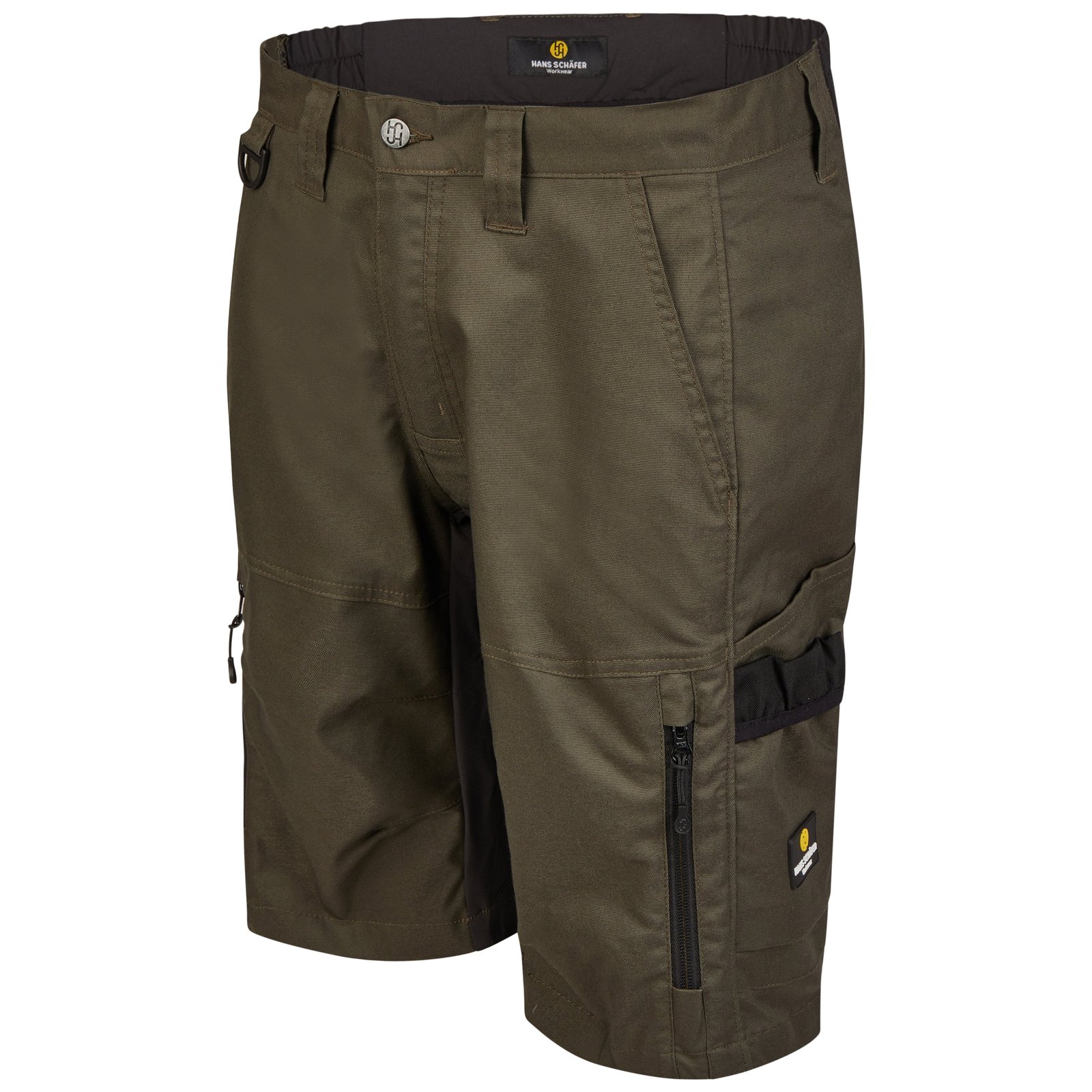 Shorts Herren Oliv – SMART Short Artemis, Detailansicht