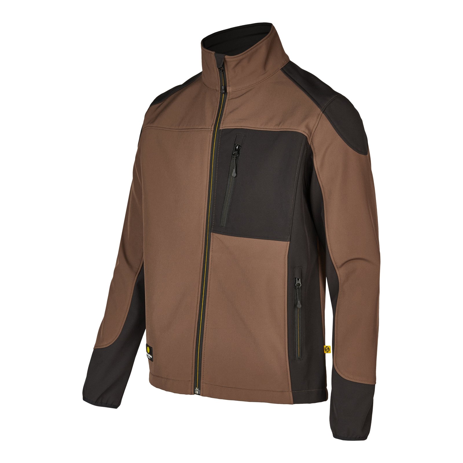 Jacke Herren Braun – Damen-SMART Softshelljacke, Detailansicht