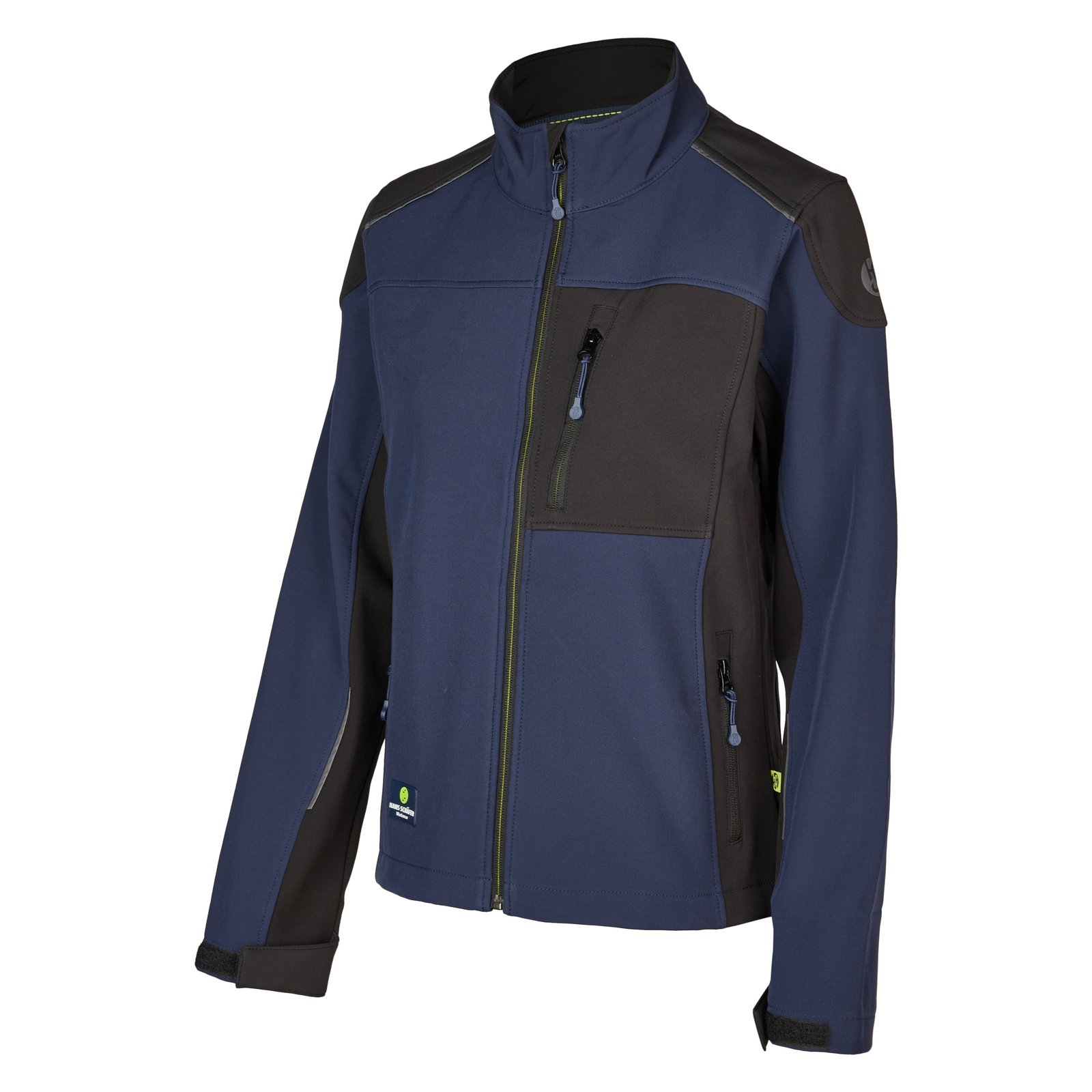 Jacke Herren Navy – Damen-SMART Softshelljacke, Detailansicht