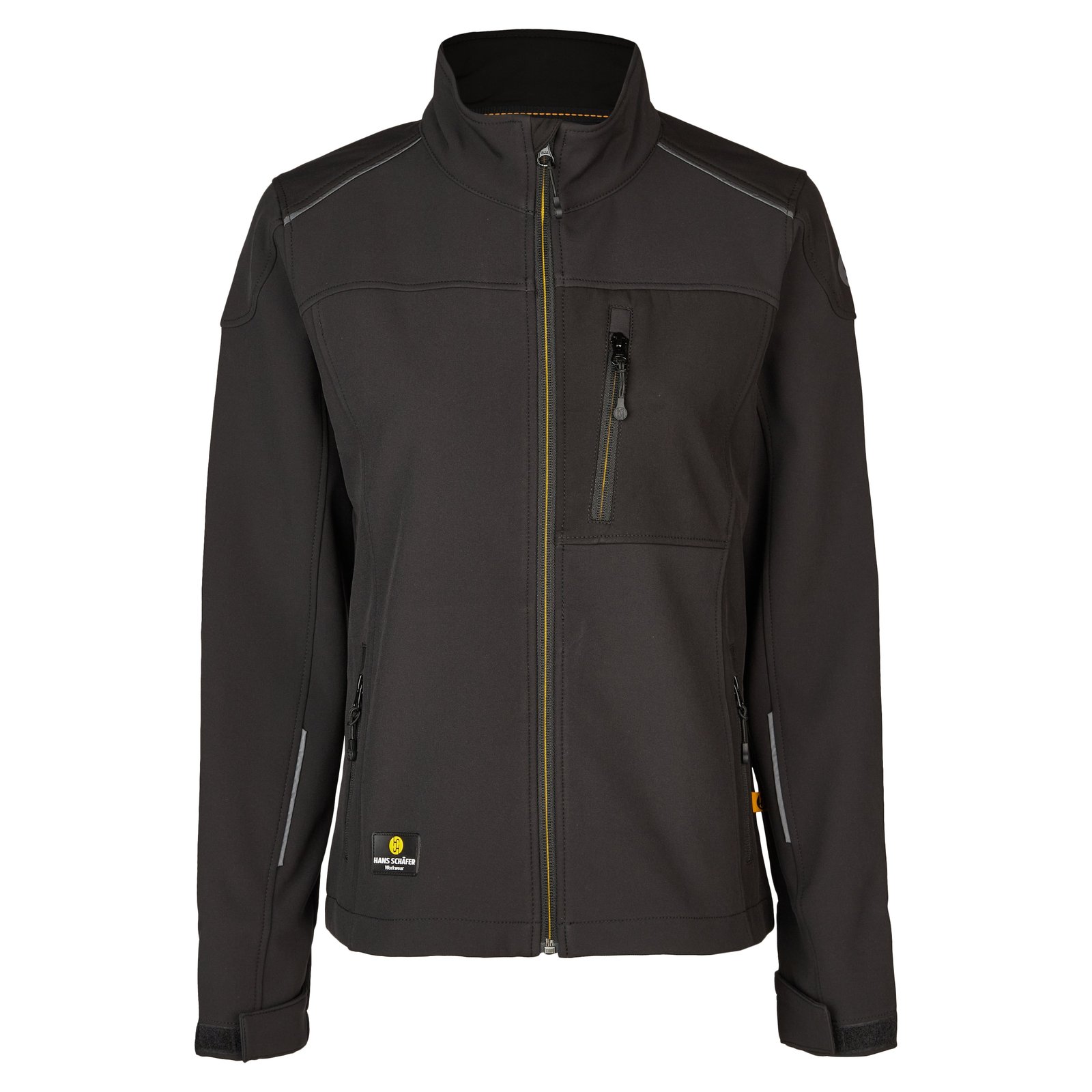 Jacke Herren Schwarz – Damen-SMART Softshelljacke