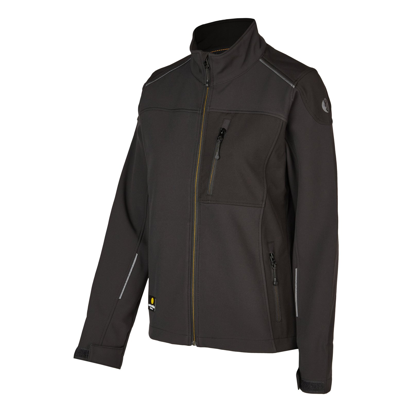 Jacke Herren Schwarz – Damen-SMART Softshelljacke, Detailansicht