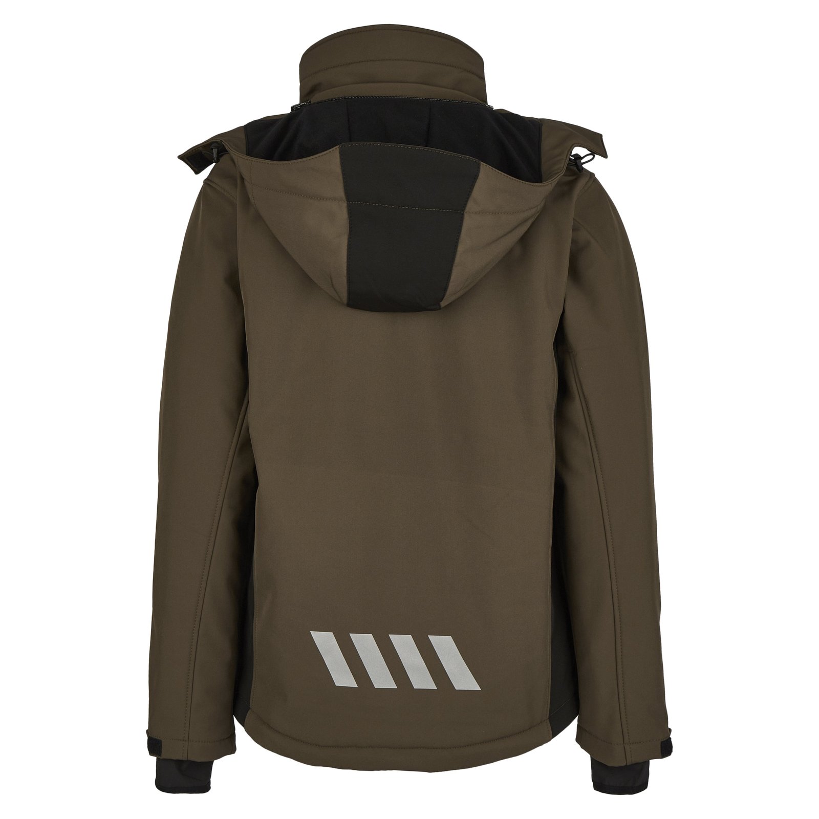 Jacke Herren Braun – SMART Wintersoftshell-Jacke, Detailansicht