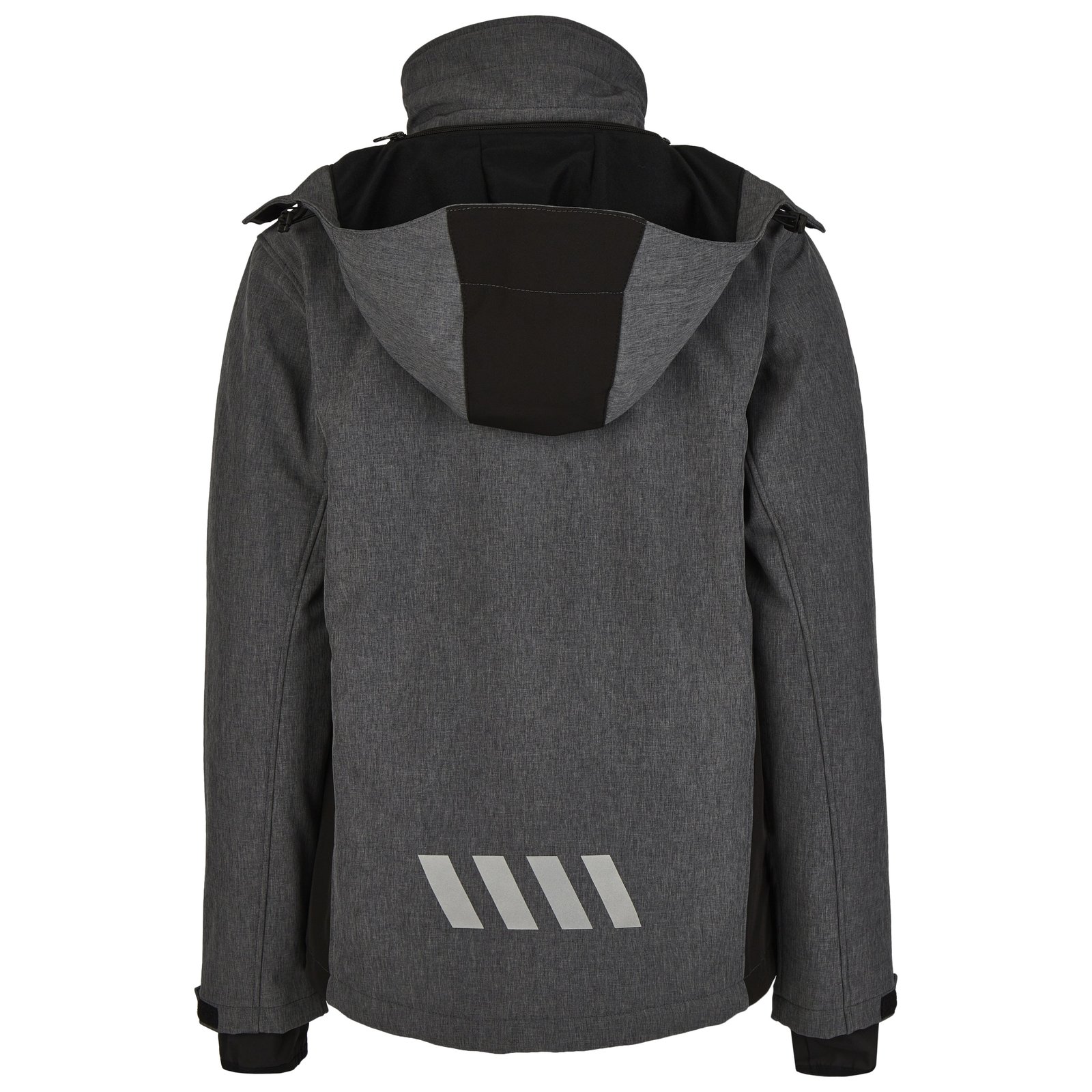 Jacke Herren Grau – SMART Wintersoftshell-Jacke, Detailansicht
