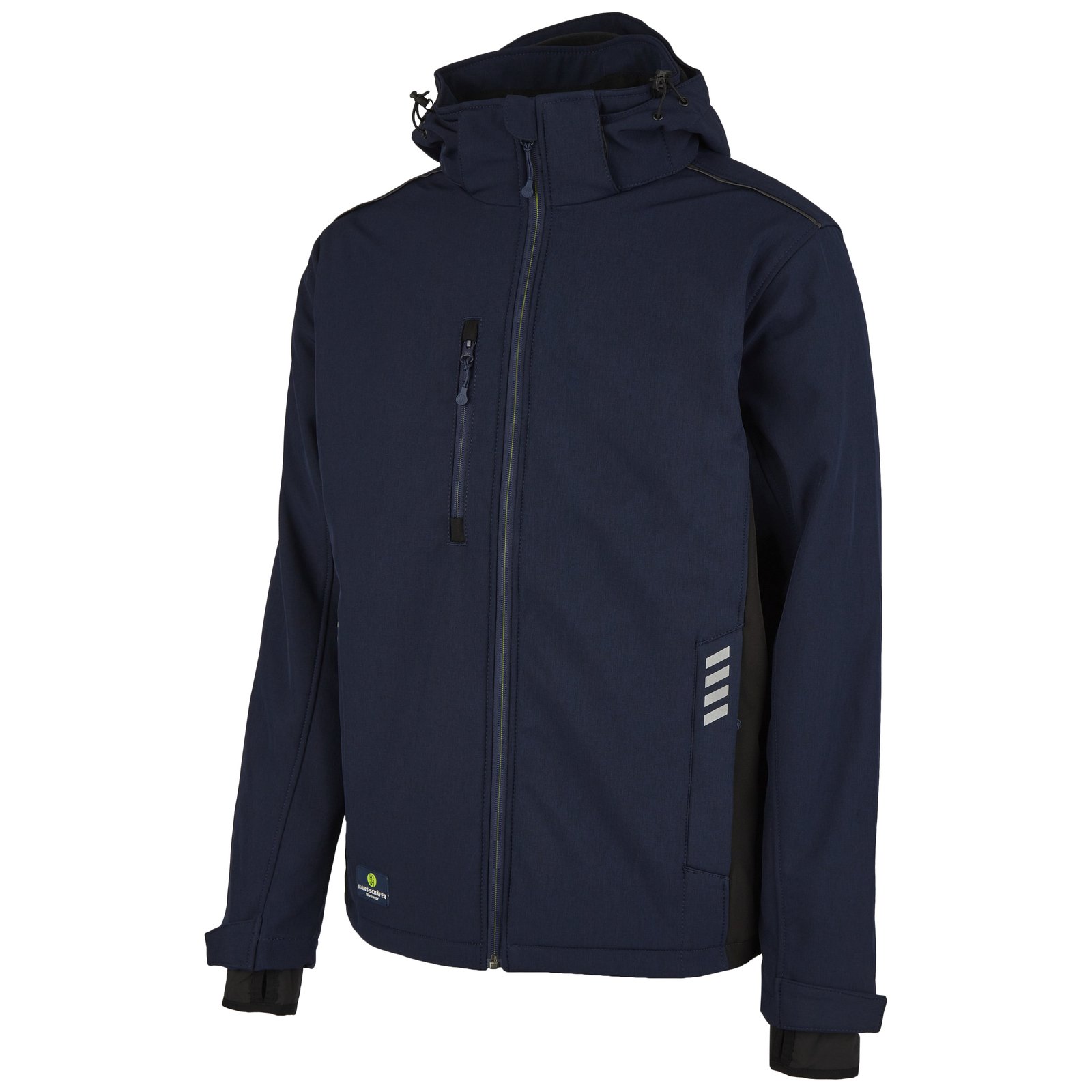 Jacke Herren Navy – SMART Wintersoftshell-Jacke, Detailansicht