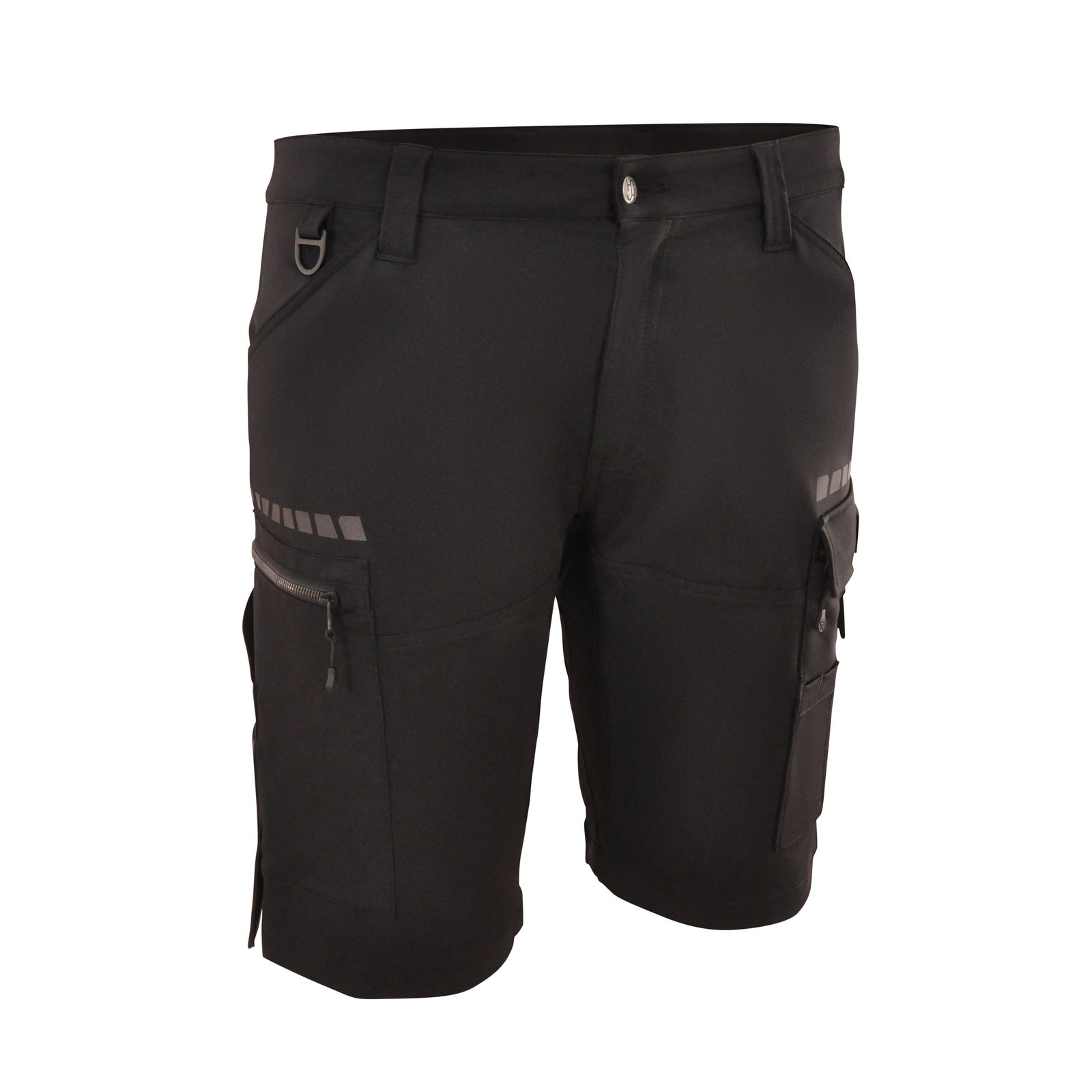 Shorts Herren Schwarz – 4 Way Stretch Short Herakles, Detailansicht