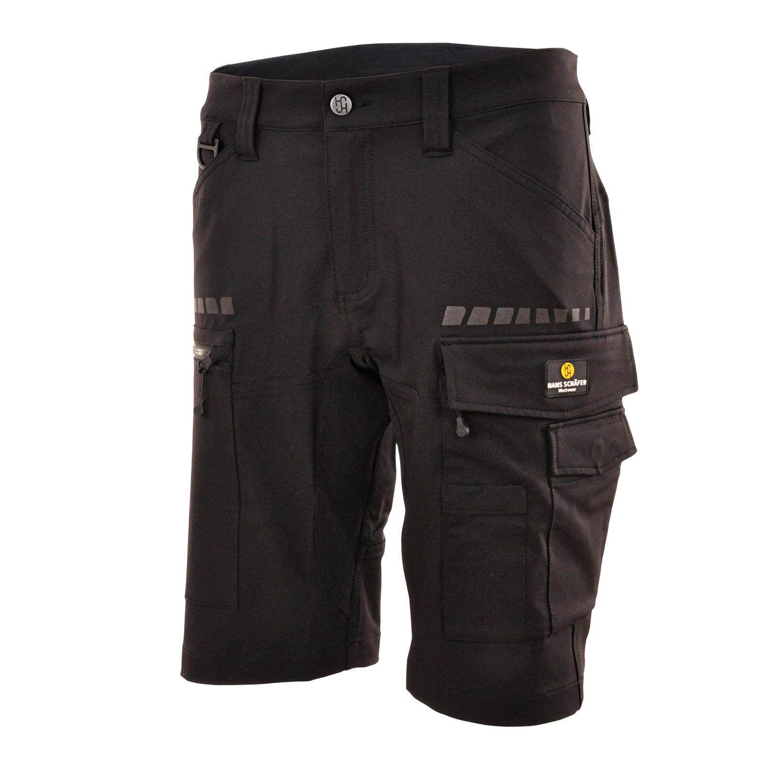 Shorts Damen Schwarz – Damen 4 Way Stretch Short Hera, Detailansicht