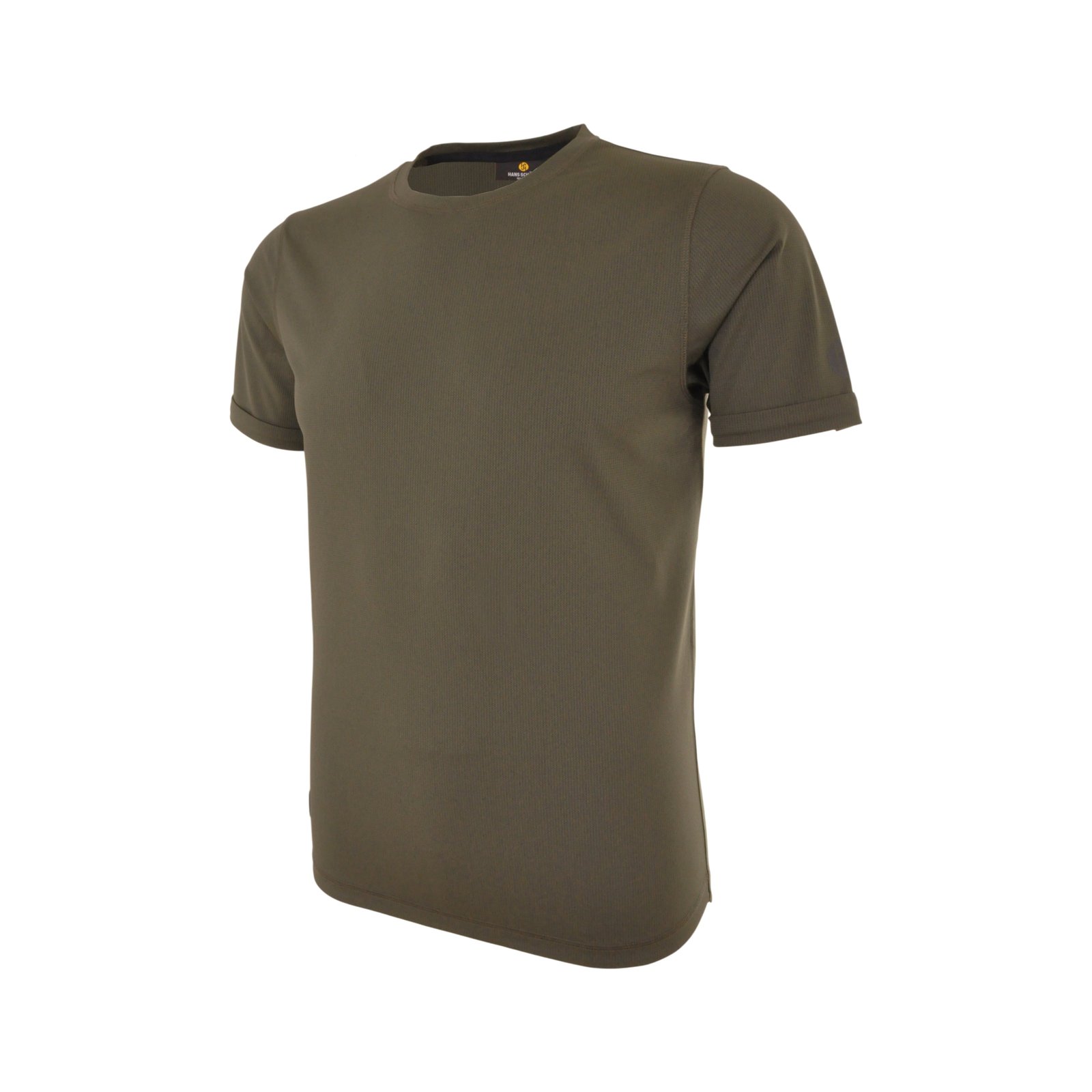 T-Shirt Herren Oliv – Funktions T-Shirt, Detailansicht