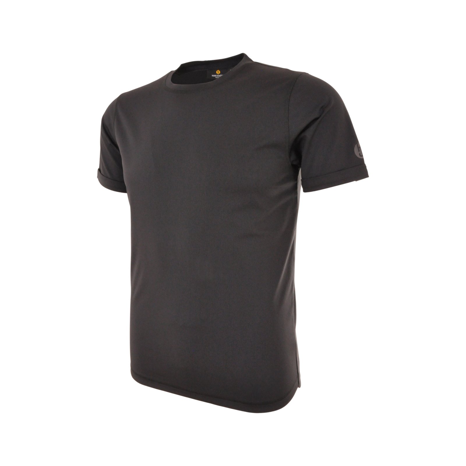 T-Shirt Herren Schwarz – Funktions T-Shirt, Detailansicht