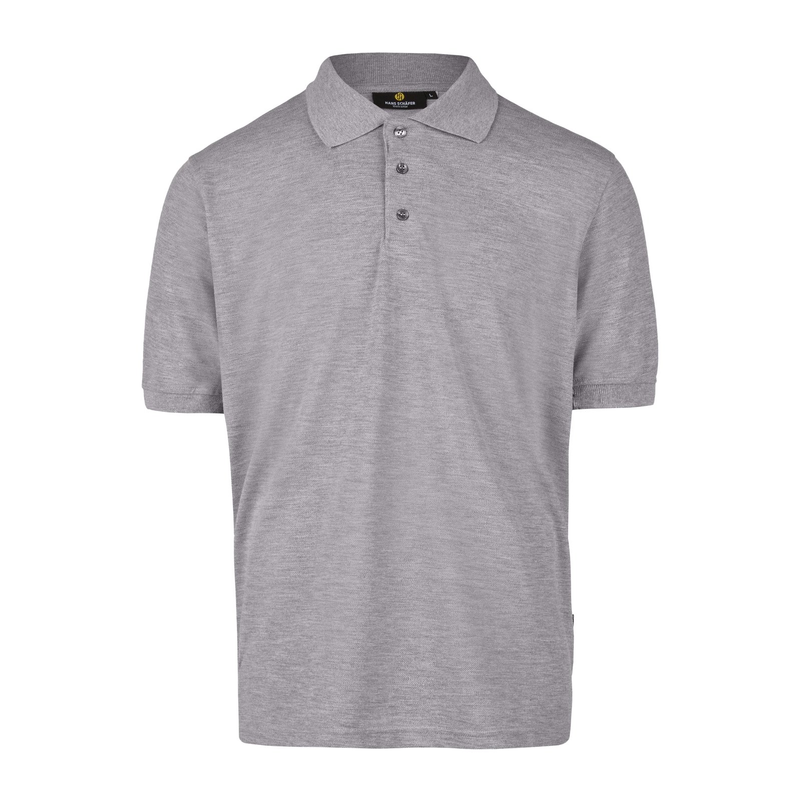 T-Shirt Herren Grau meliert – BASIC Poloshirt