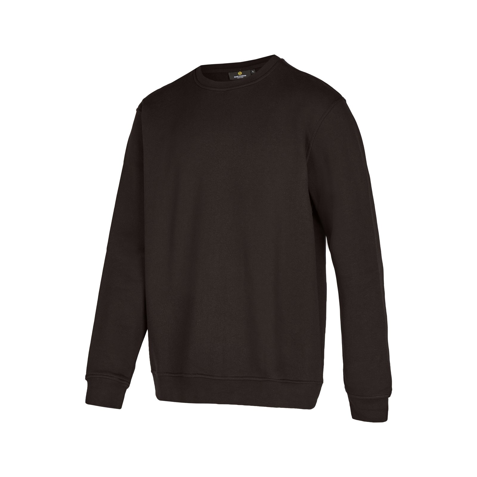 T-Shirt Herren Schwarz – BASIC Sweatshirt, Detailansicht