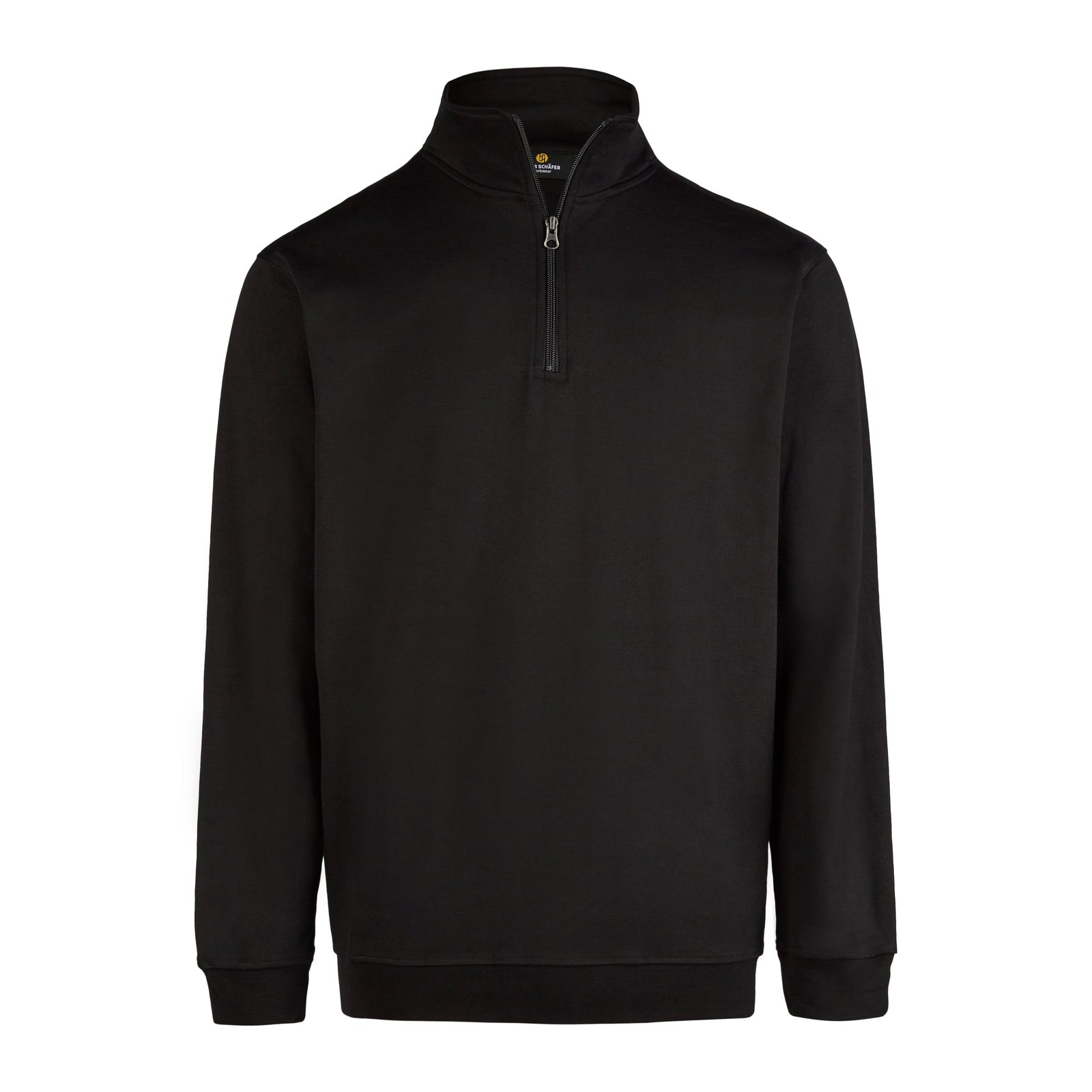 T-Shirt Herren Schwarz – BASIC Zip-Sweatshirt