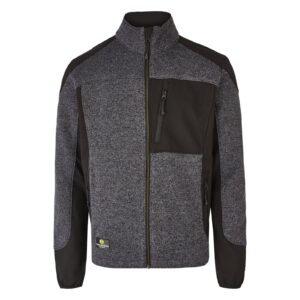 Jacke Herren Anthrazit – SMART Strickfleecejacke