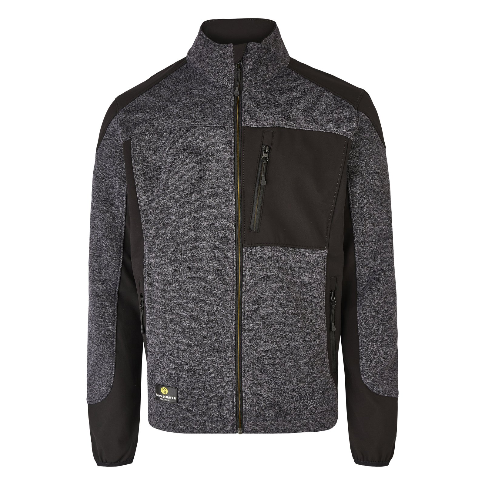 Jacke Herren Anthrazit – SMART Strickfleecejacke