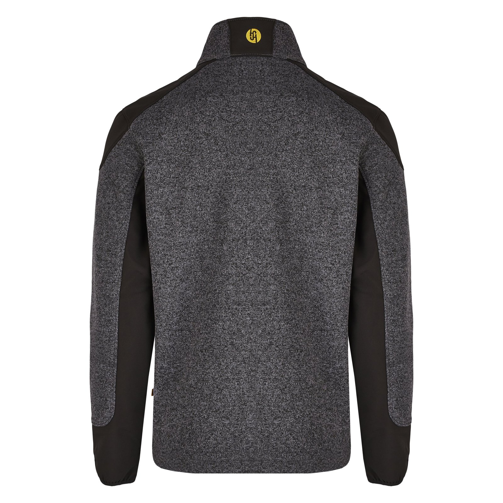 Jacke Herren Anthrazit – SMART Strickfleecejacke, Detailansicht