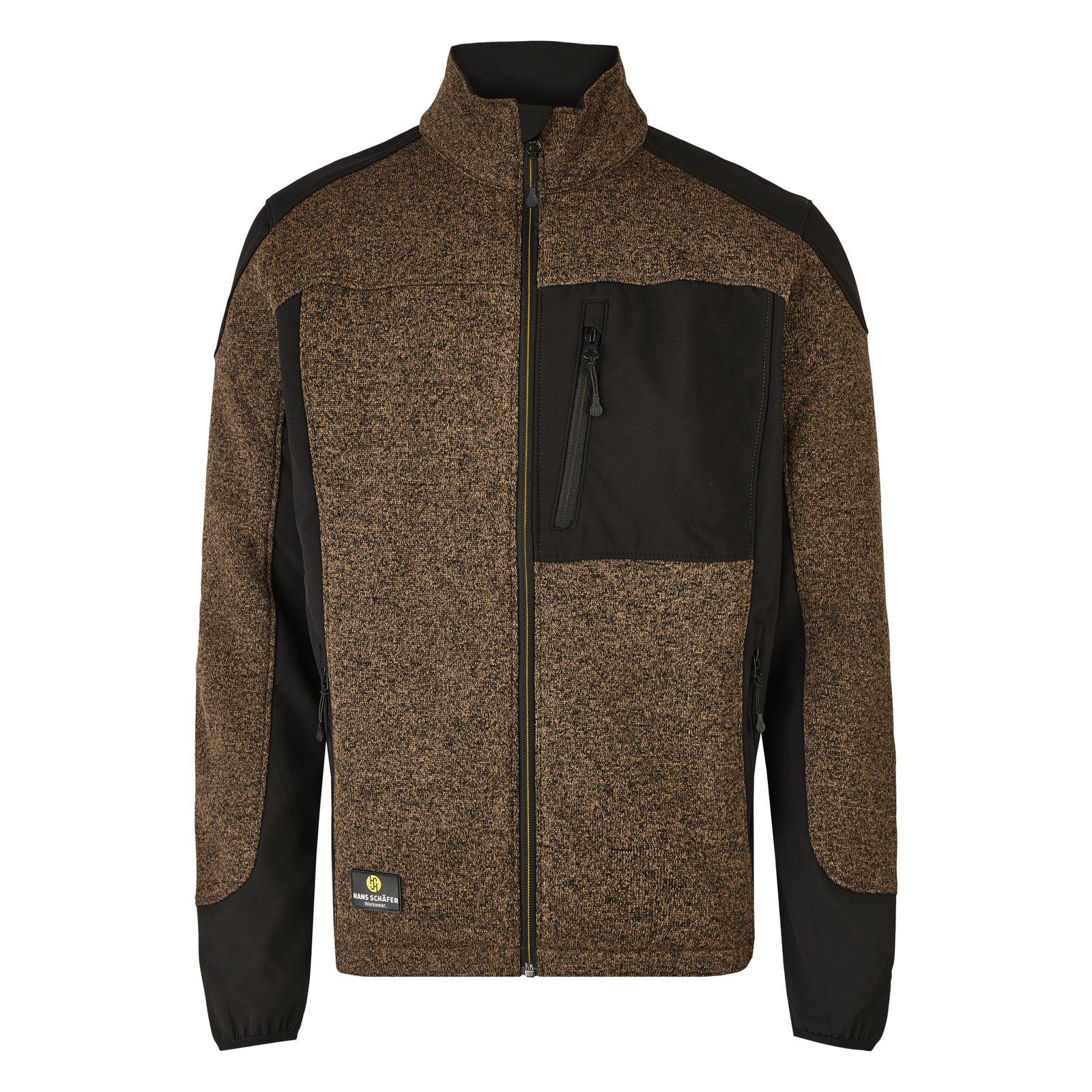 Jacke Herren Braun – SMART Strickfleecejacke