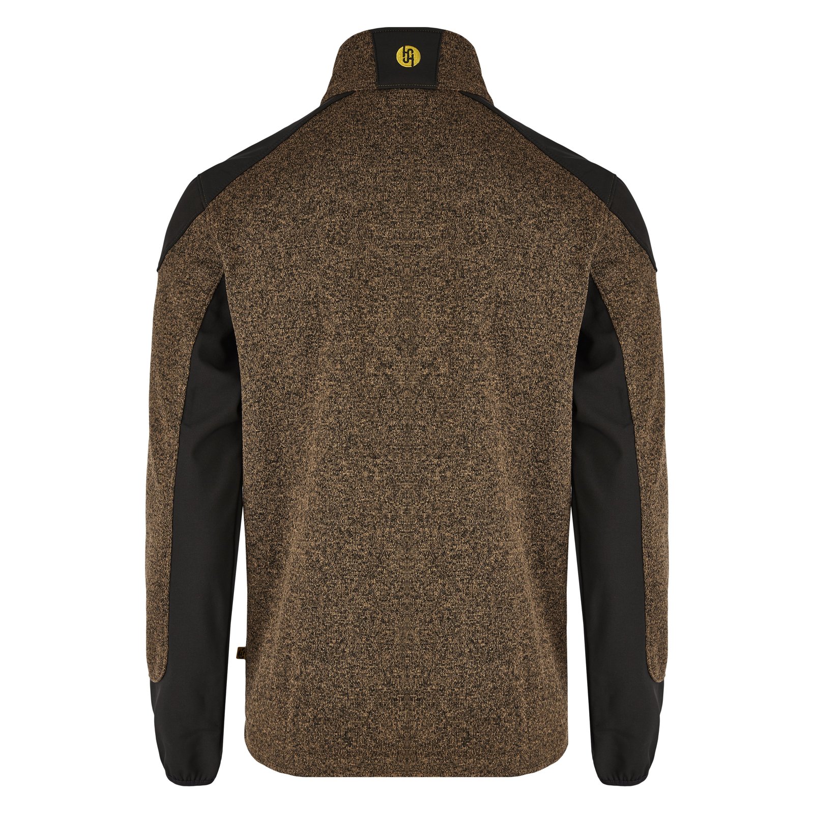 Jacke Herren Braun – SMART Strickfleecejacke, Detailansicht