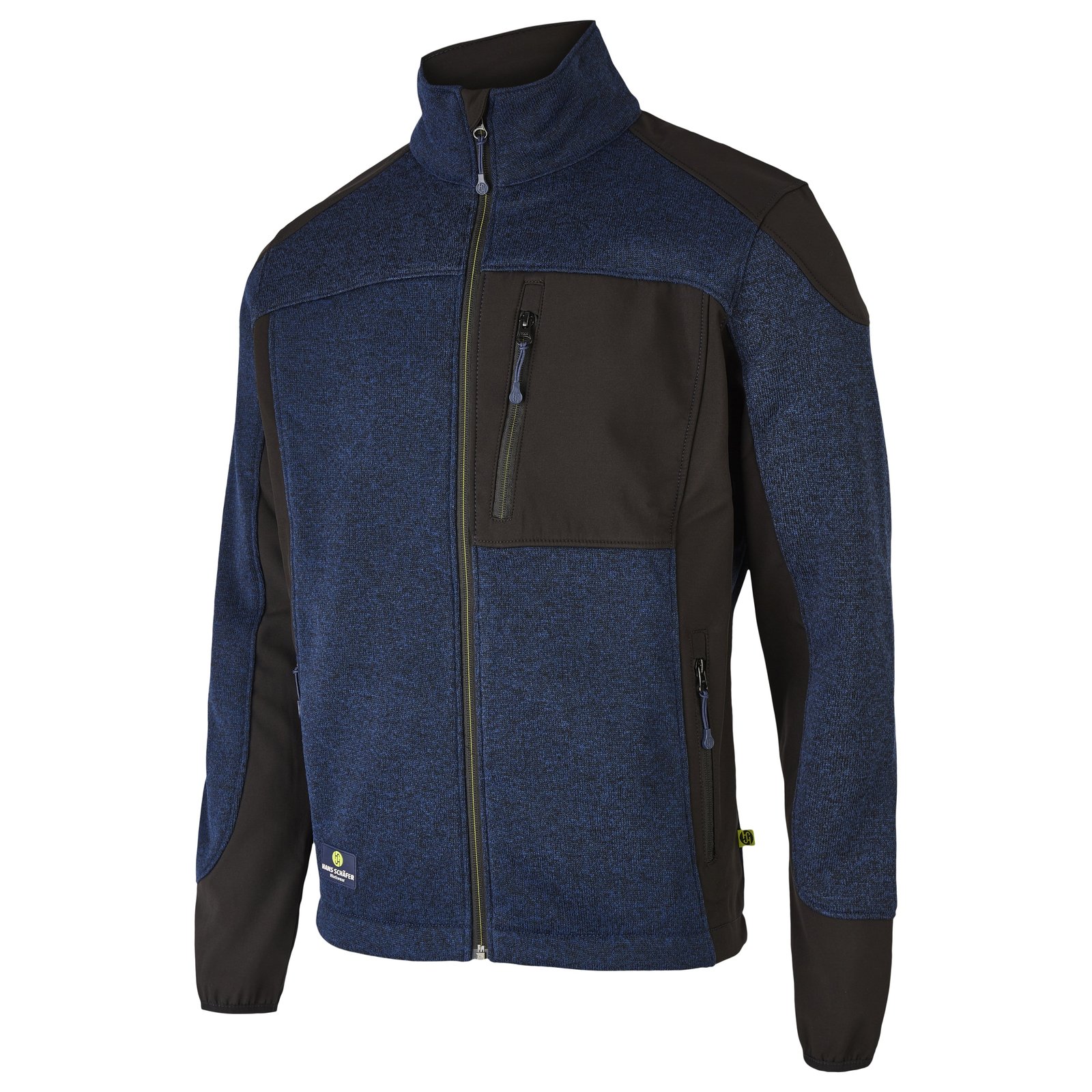 Jacke Herren Navy – SMART Strickfleecejacke, Detailansicht