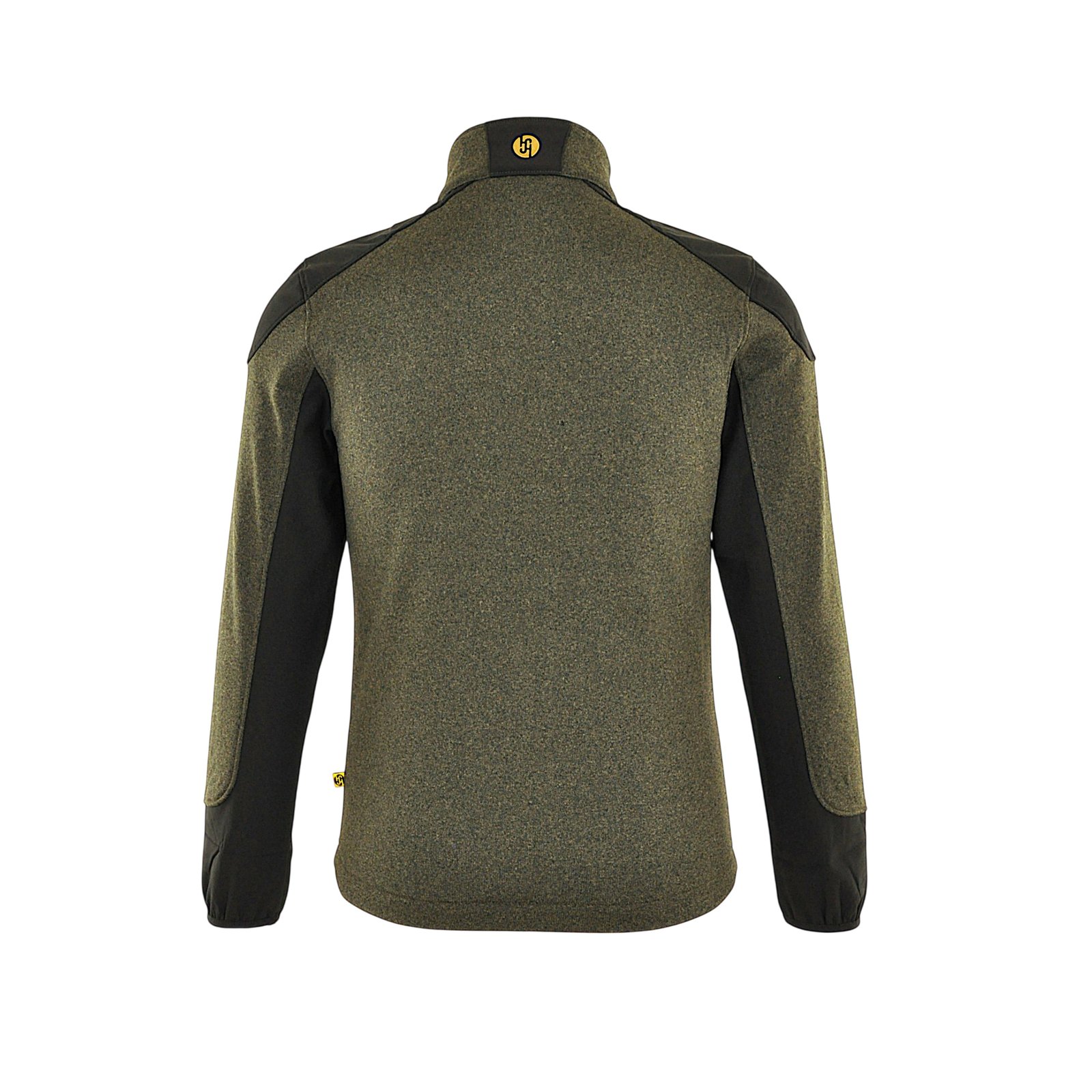 Jacke Herren Oliv – SMART Strickfleecejacke, Detailansicht