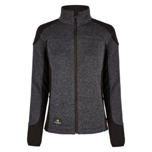 Jacke Herren Anthrazit – Damen-SMART Strickfleecejacke
