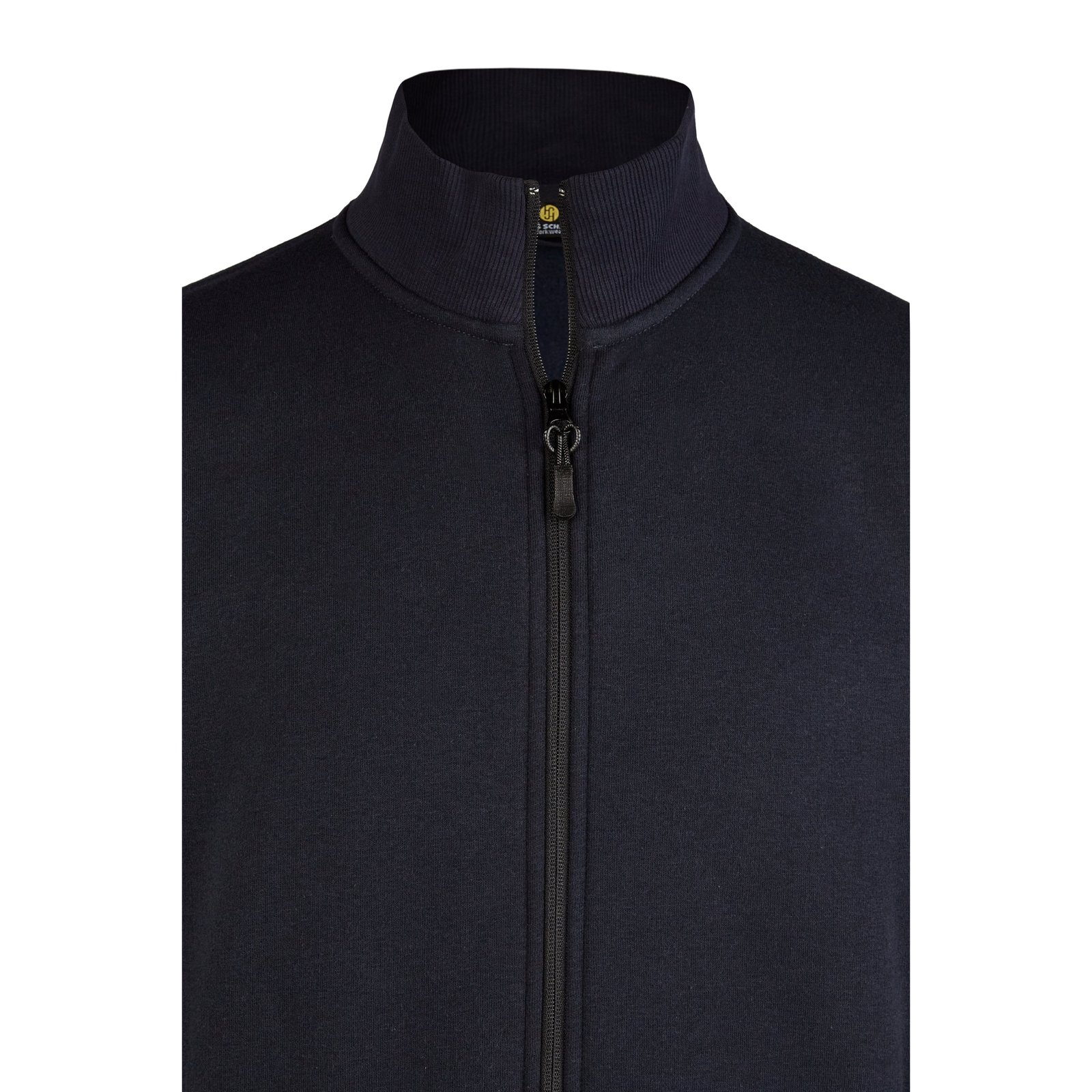 Jacke Herren Navy – BASIC Sweat-Jacke, Detailansicht