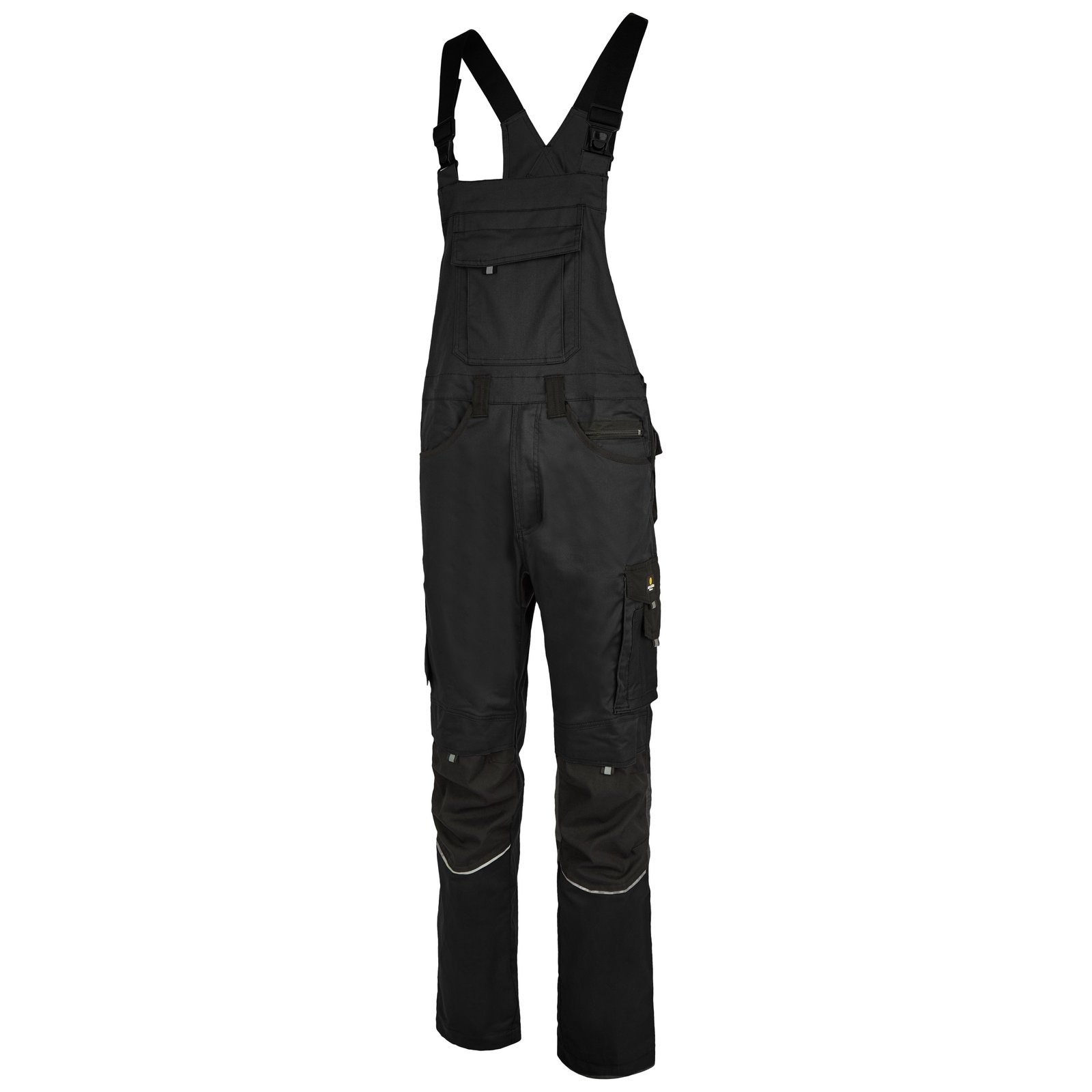Hose Herren Schwarz – Professional Latzhose Ares, Detailansicht