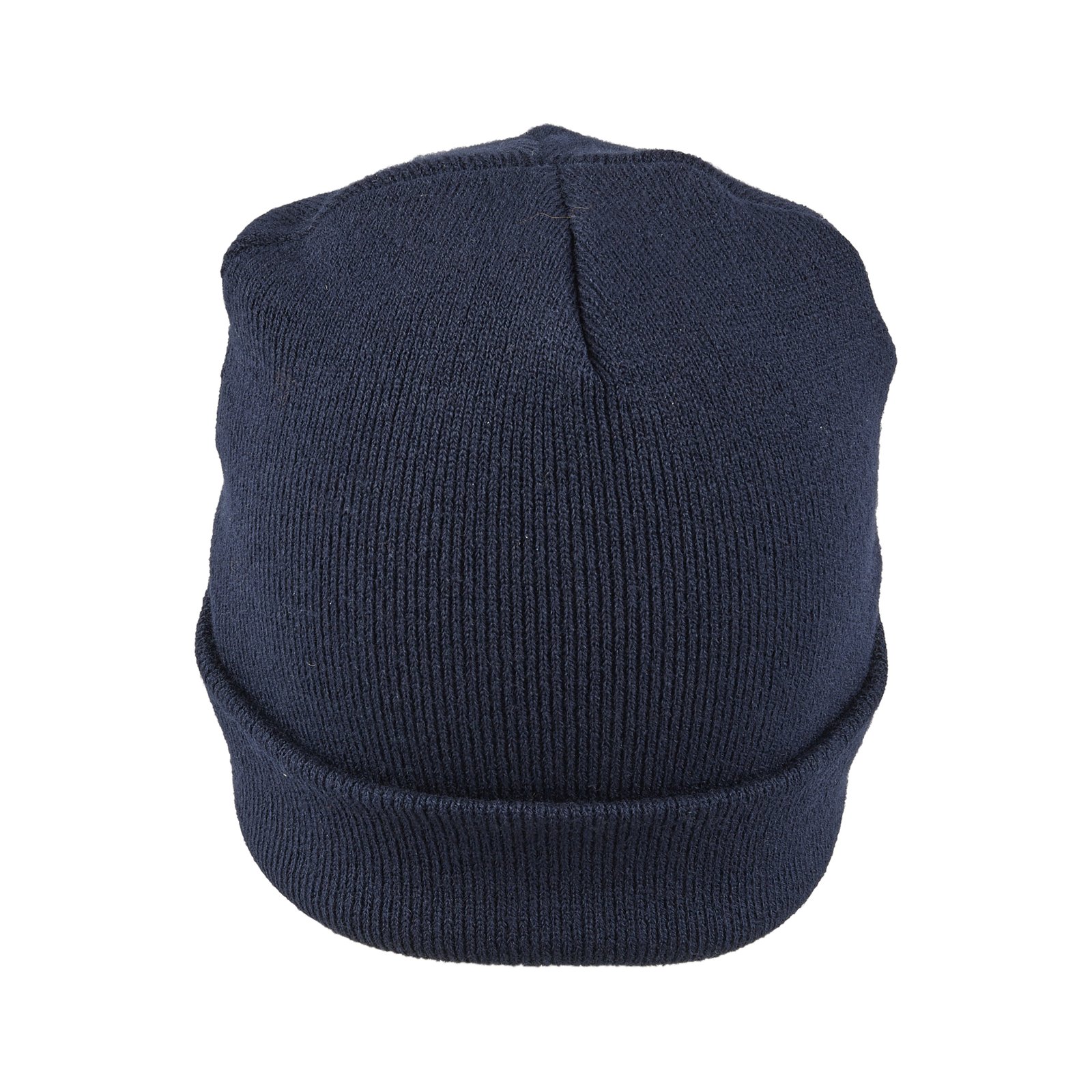 Mütze Unisex Navy – Strickmütze, Detailansicht